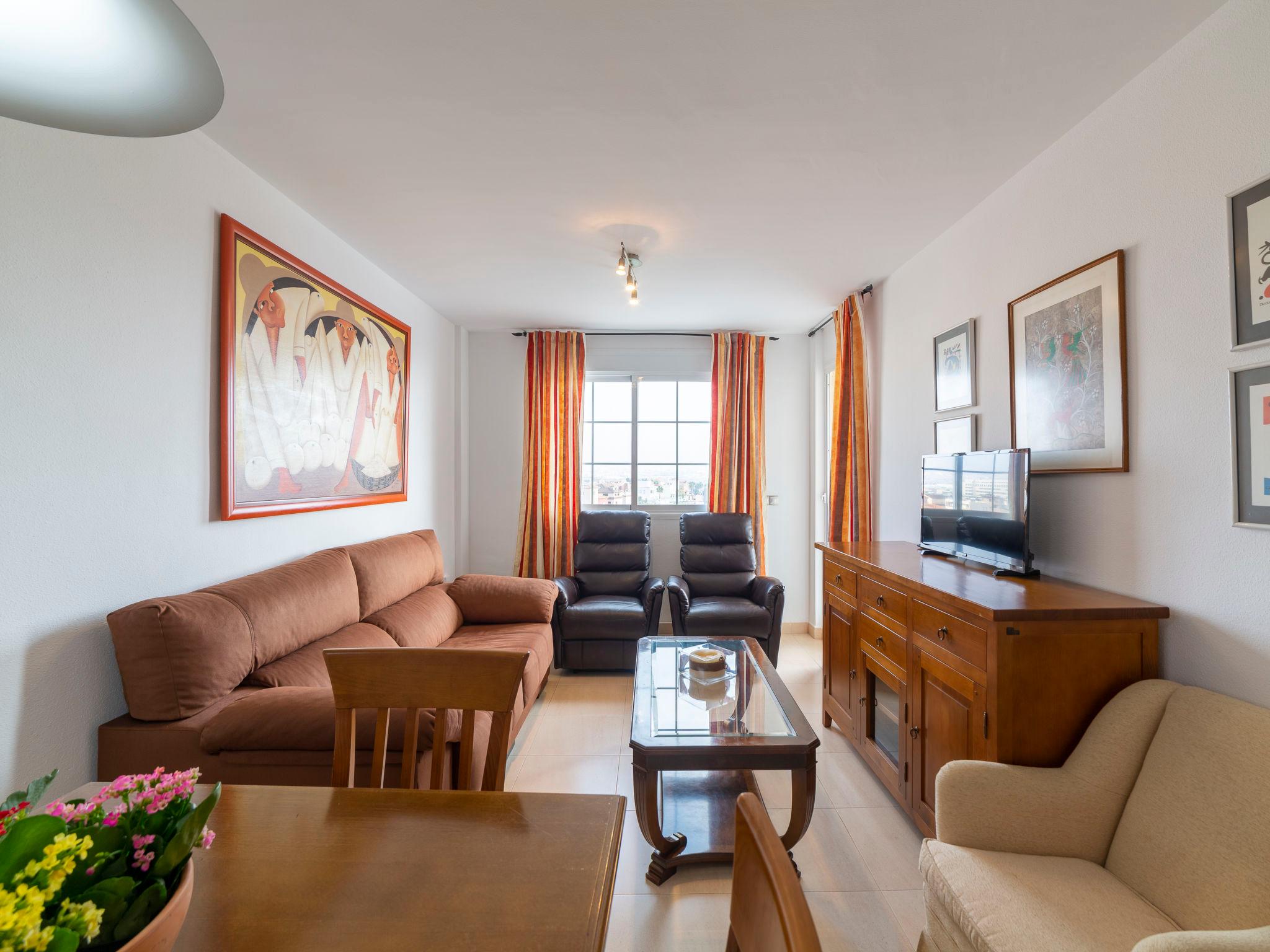 Foto 6 - Appartamento con 2 camere da letto a Roquetas de Mar con piscina e vista mare