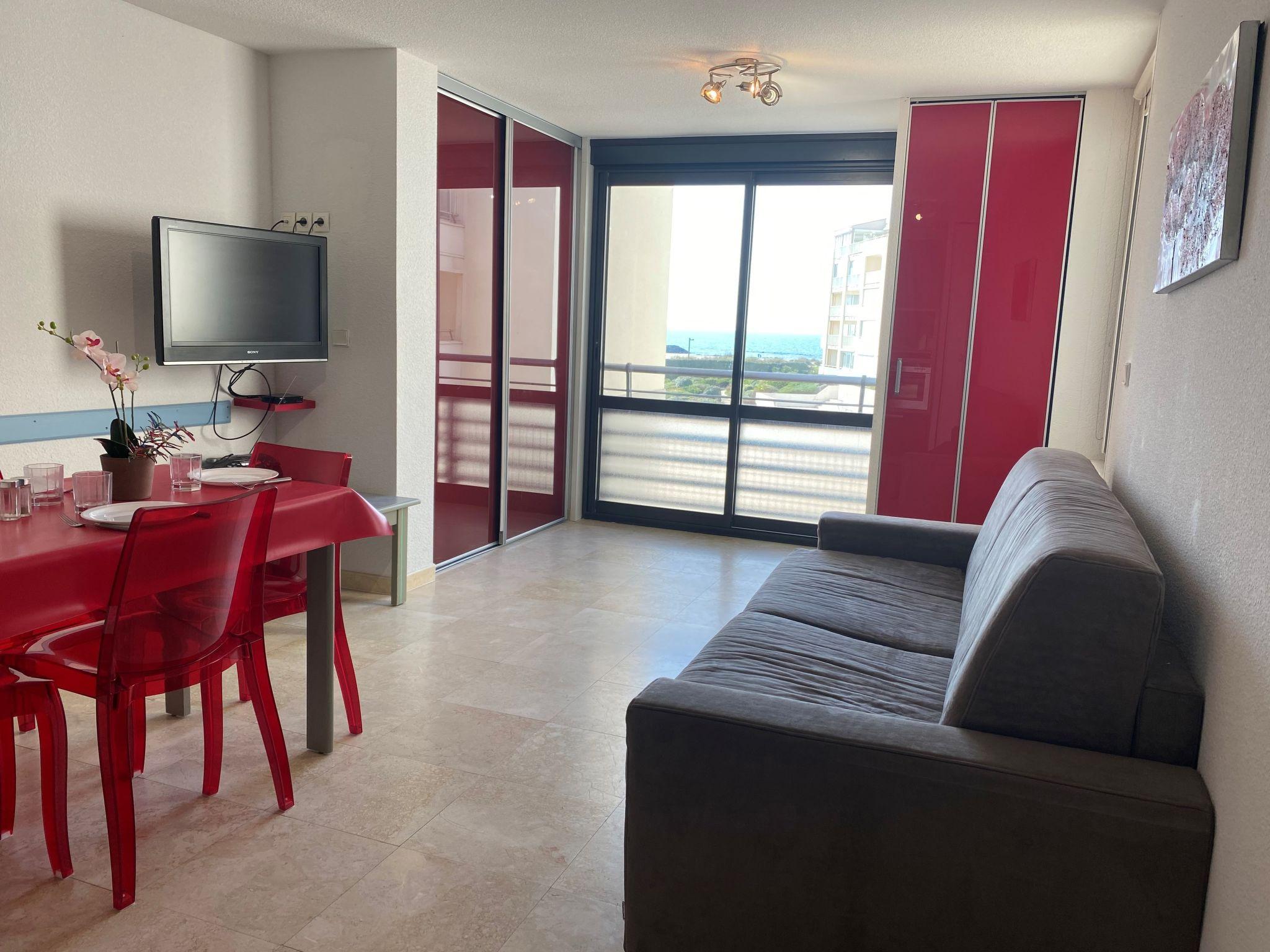 Foto 5 - Apartamento de 1 quarto em Agde com piscina e vistas do mar