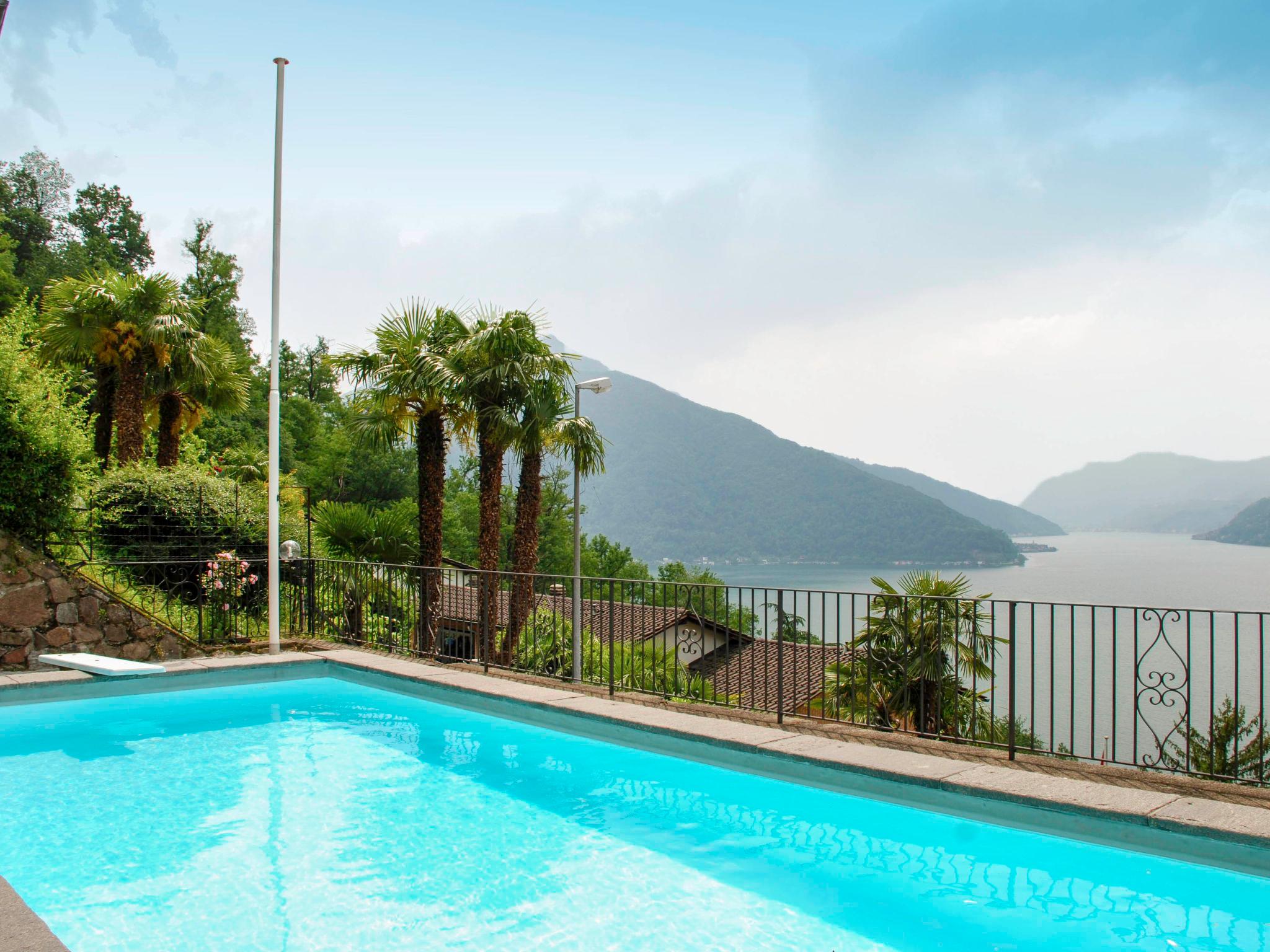 Foto 5 - Appartamento con 2 camere da letto a Bissone con piscina e vista sulle montagne