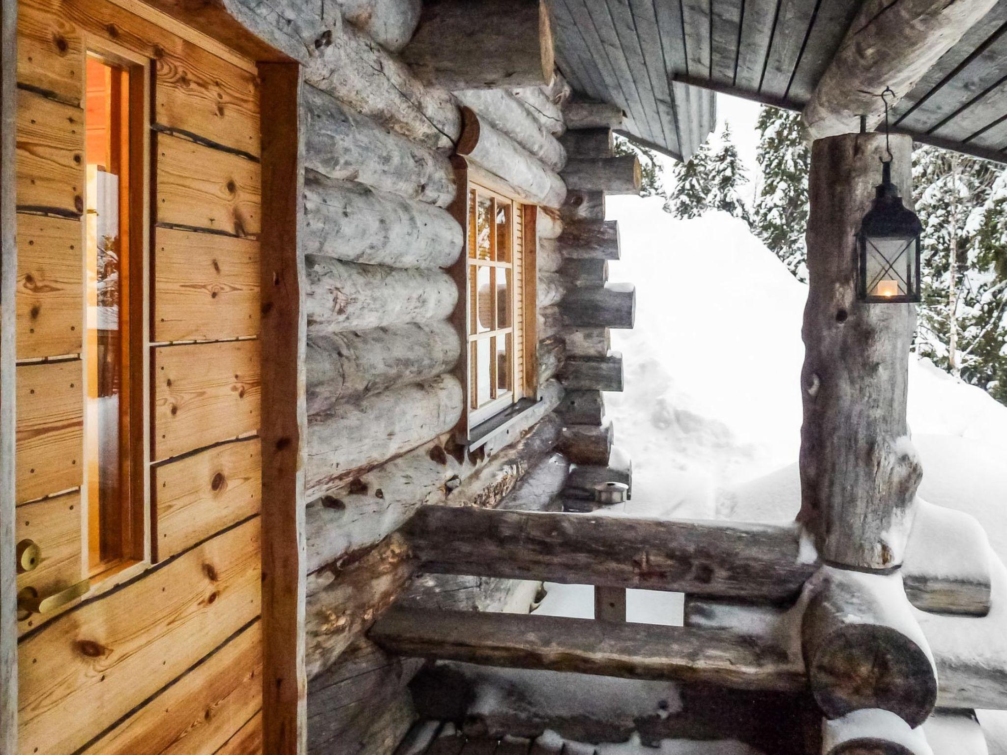 Foto 20 - Casa de 1 habitación en Kuusamo con sauna y vistas a la montaña