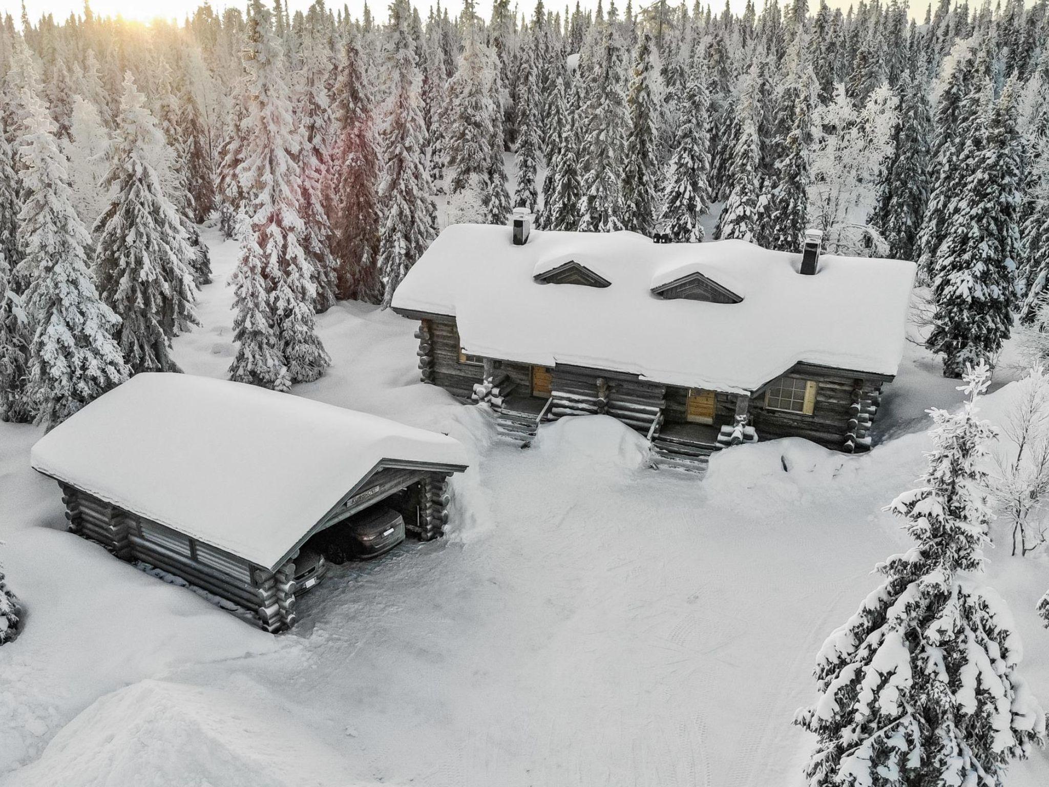 Foto 2 - Haus mit 1 Schlafzimmer in Kuusamo mit sauna und blick auf die berge