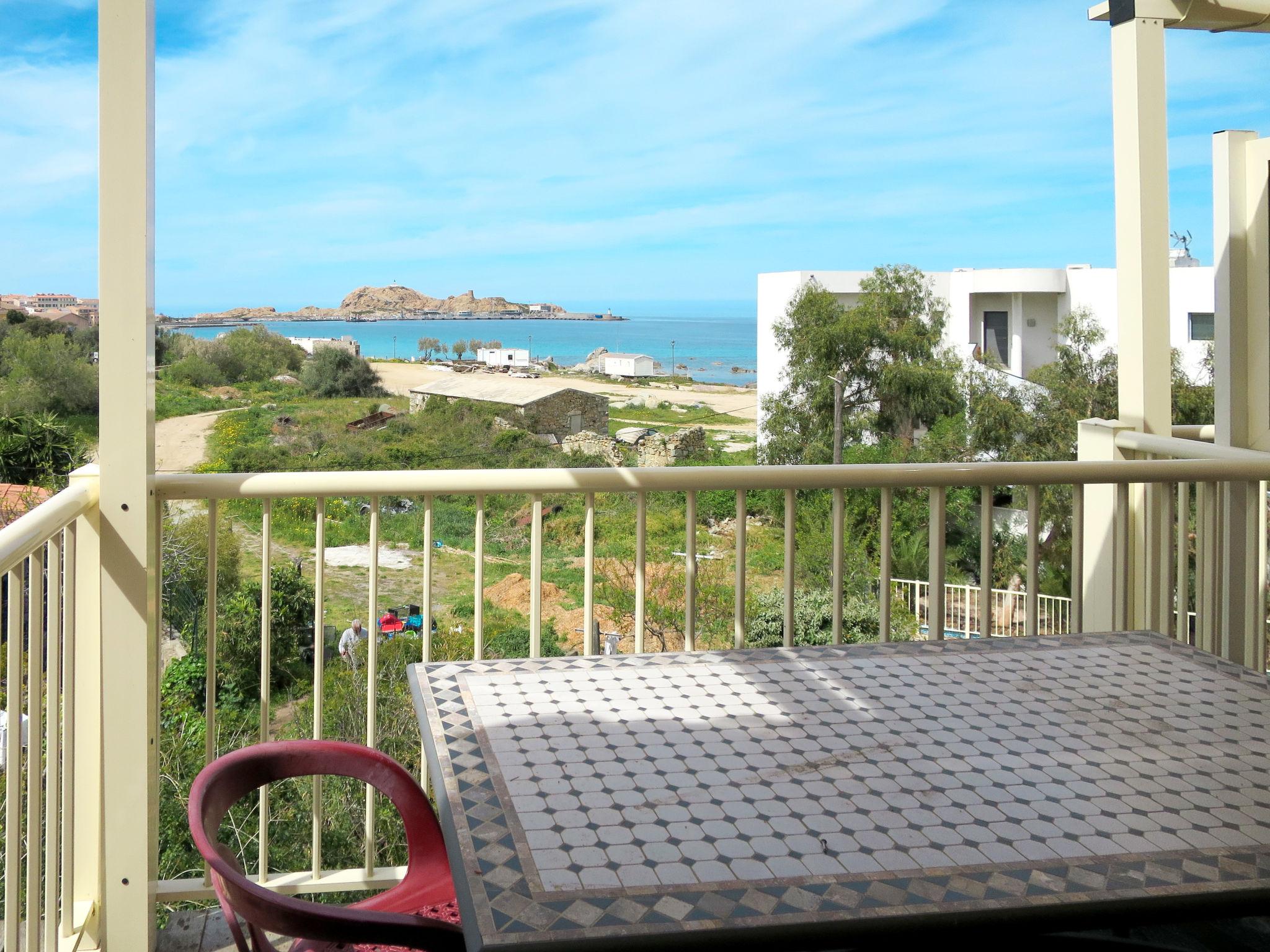 Foto 1 - Appartamento con 1 camera da letto a L'Île-Rousse con piscina e vista mare