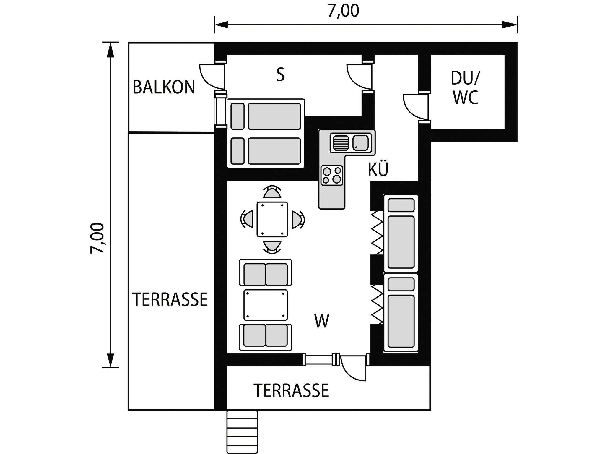 Photo 14 - 1 bedroom House in Fjaler with terrace