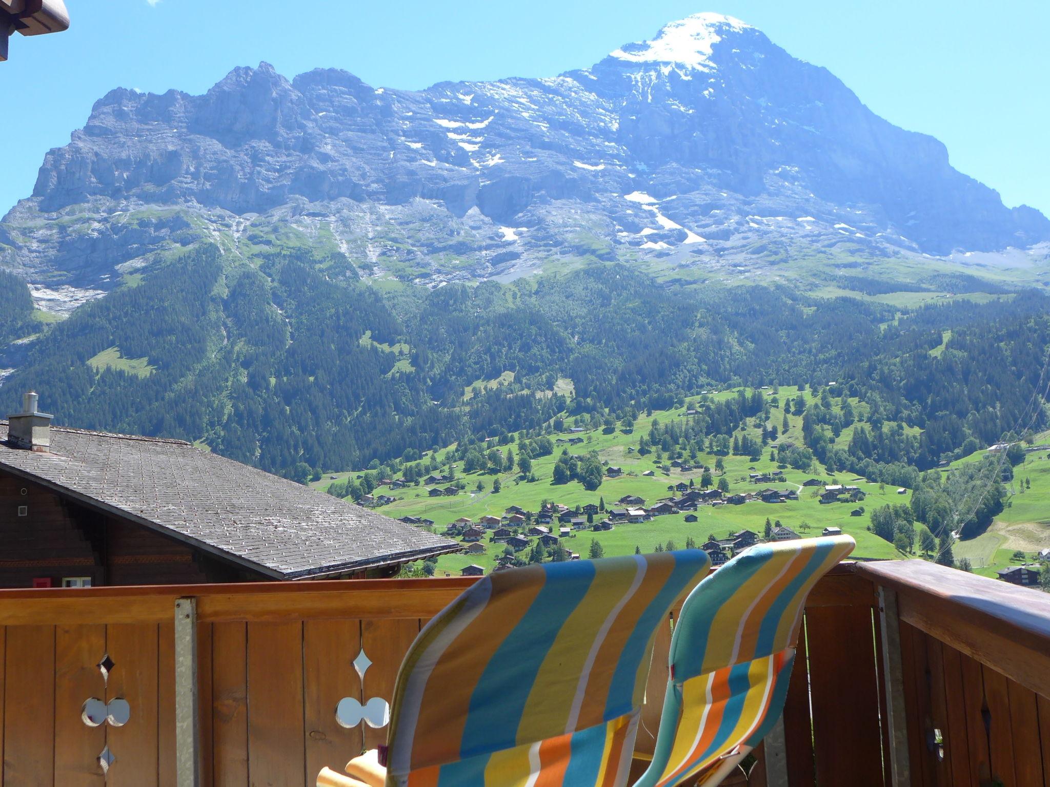 Foto 2 - Apartamento de 2 habitaciones en Grindelwald con jardín y terraza