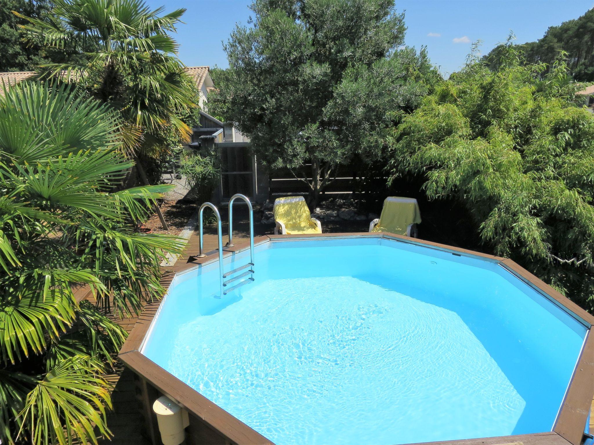 Foto 2 - Casa de 3 quartos em Le Porge com piscina privada e vistas do mar