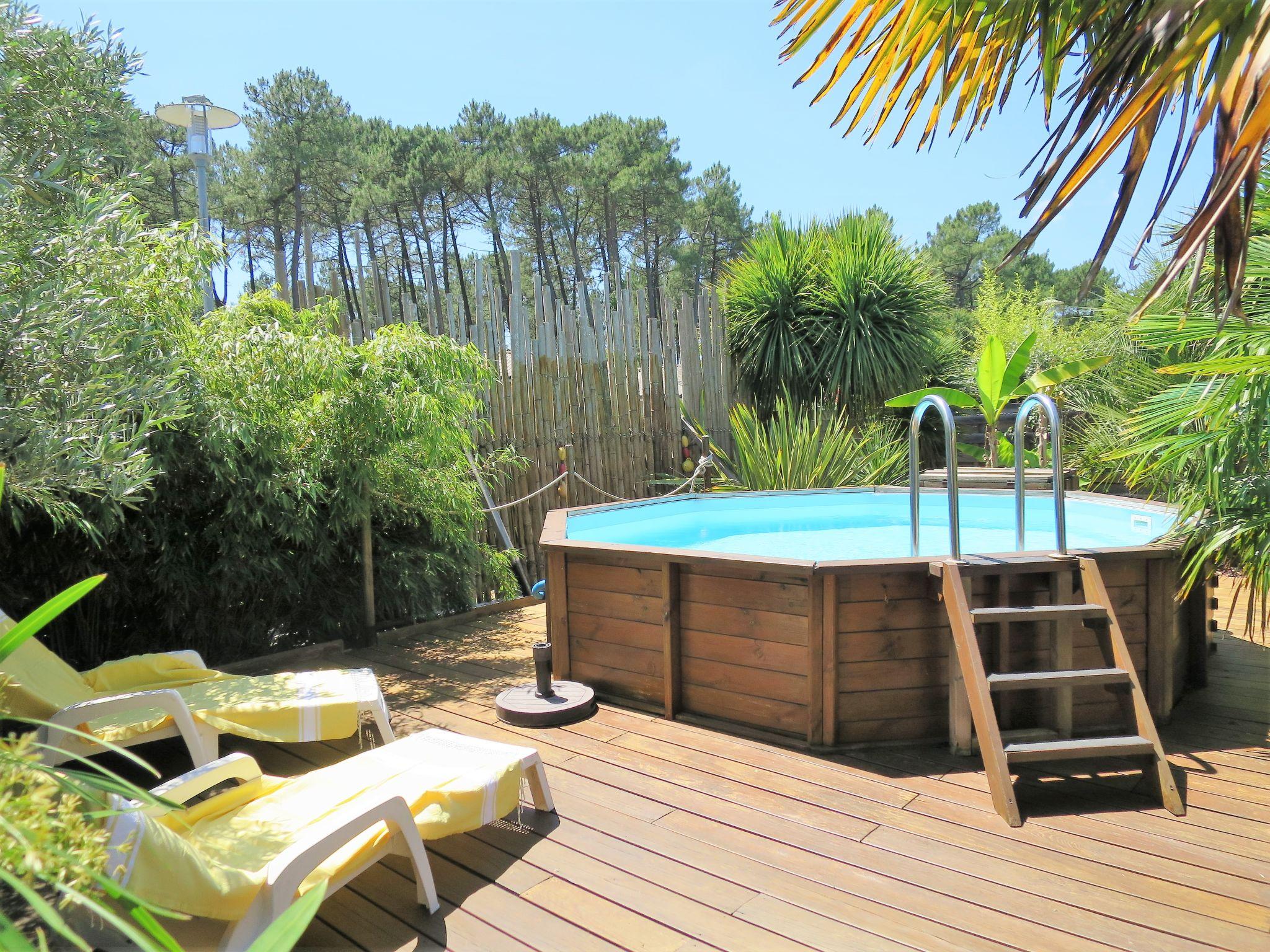 Foto 8 - Casa de 3 habitaciones en Le Porge con piscina privada y vistas al mar