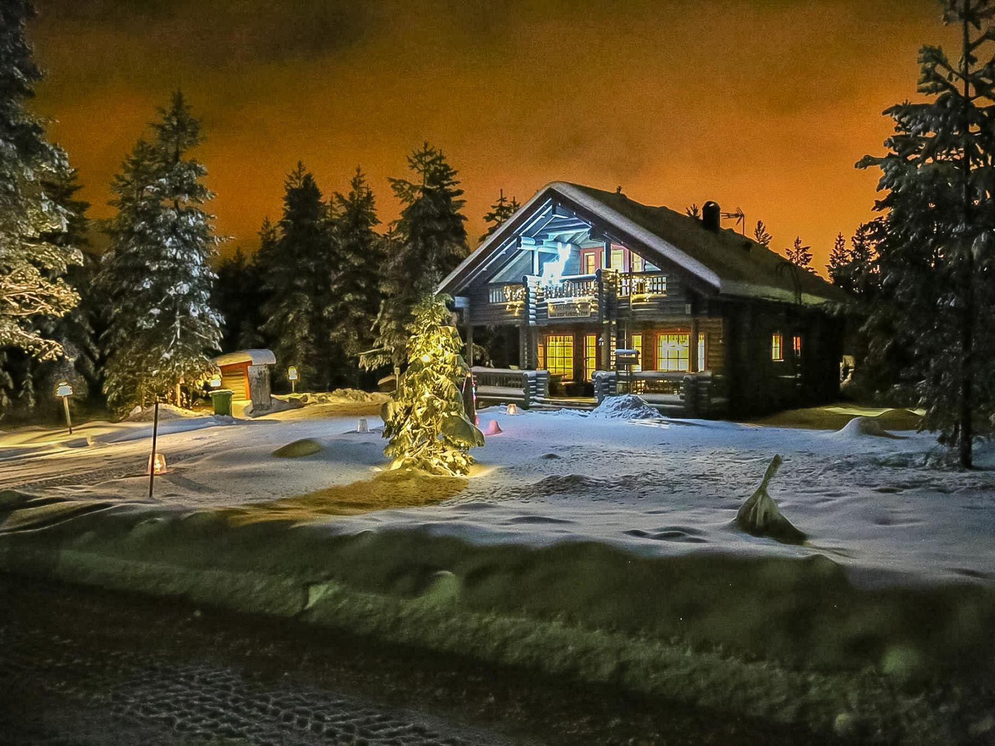 Foto 2 - Casa de 1 habitación en Sodankylä con sauna y vistas a la montaña