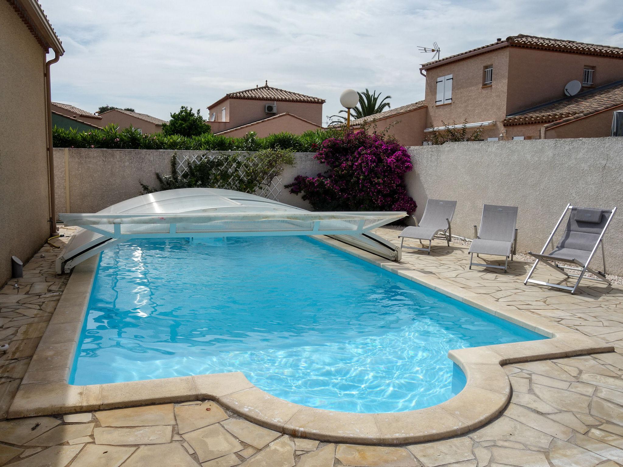 Photo 1 - 3 bedroom House in Le Barcarès with private pool and sea view