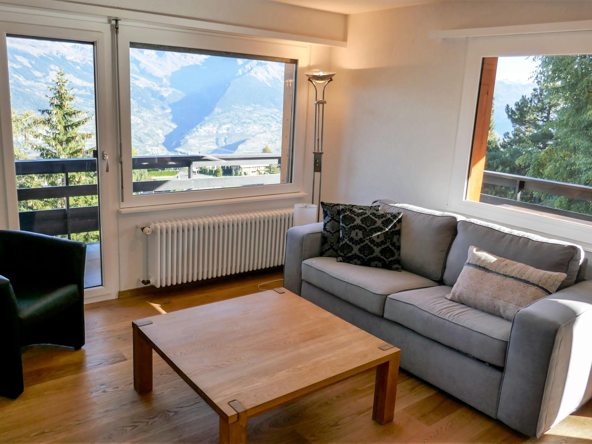 Foto 6 - Apartamento de 2 quartos em Nendaz com piscina e vista para a montanha