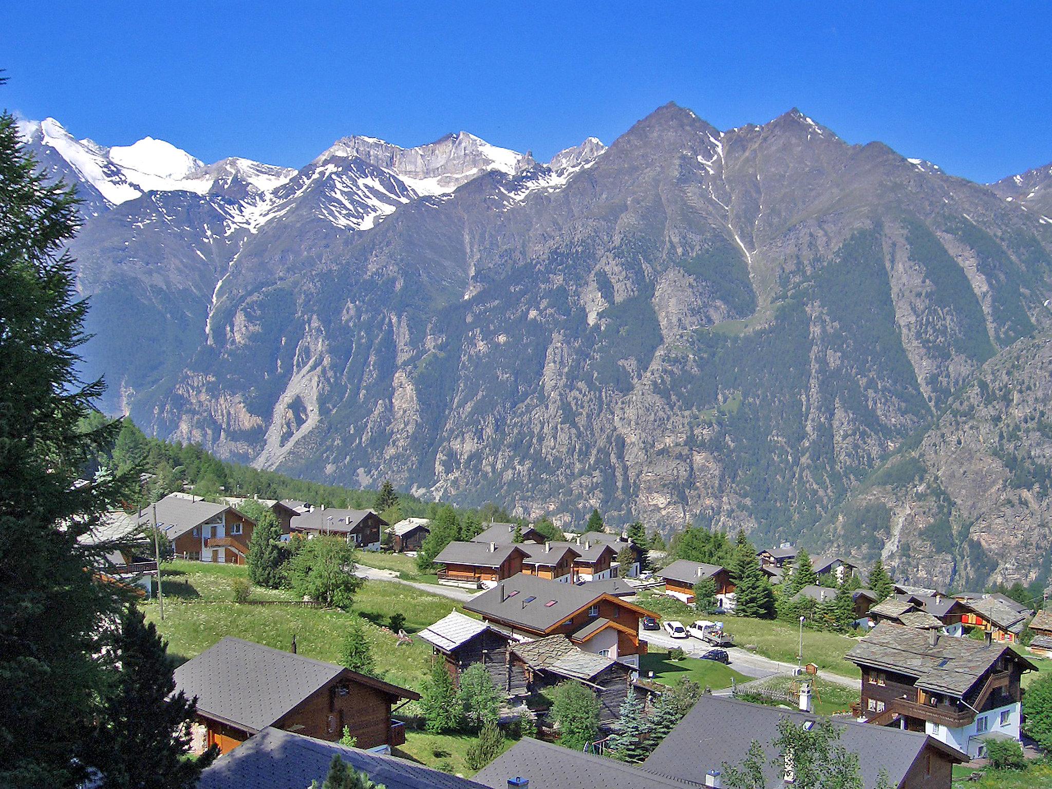 Foto 4 - Apartment mit 2 Schlafzimmern in Grächen mit blick auf die berge