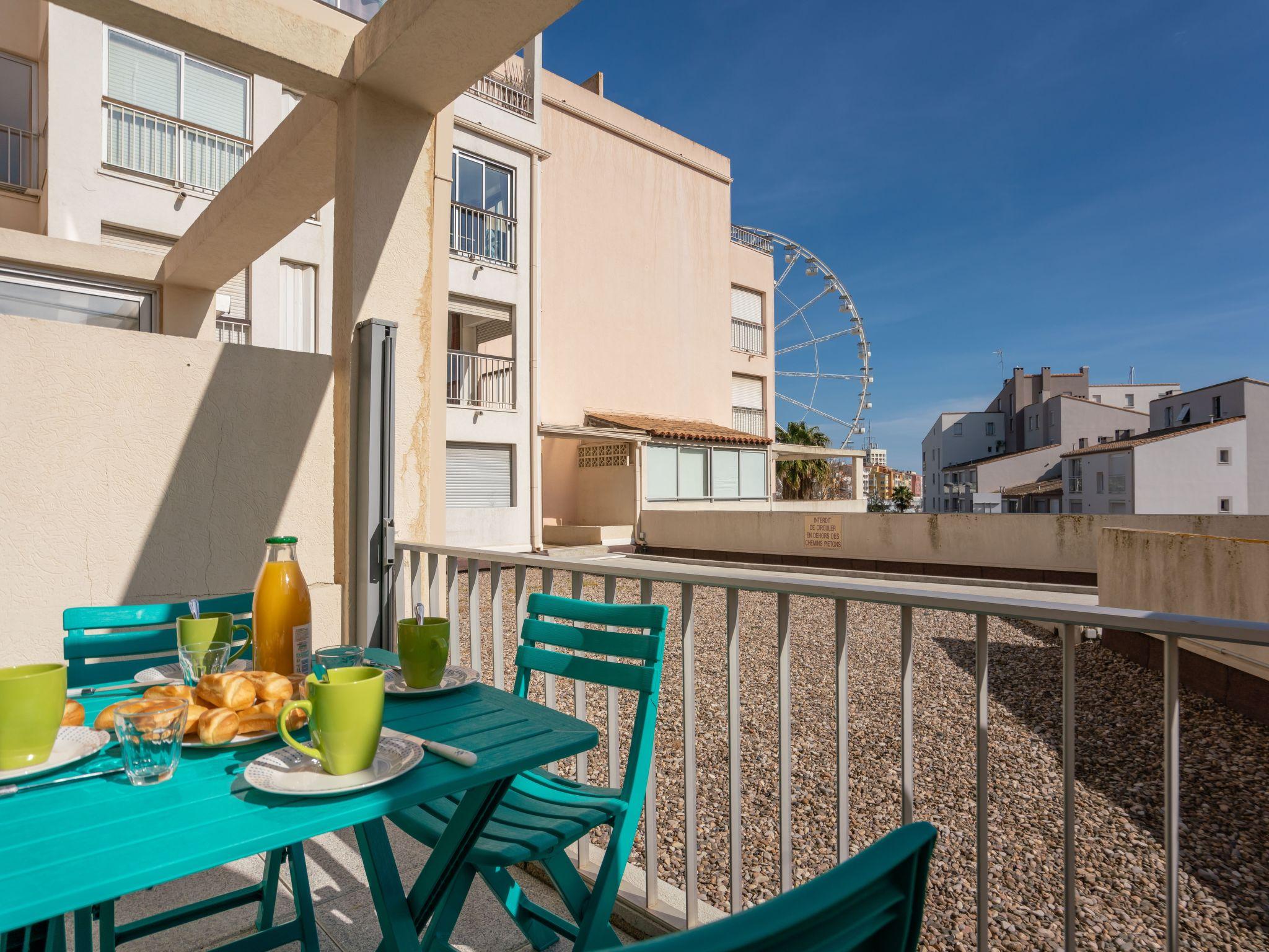 Foto 1 - Apartamento de 1 habitación en Agde con terraza y vistas al mar