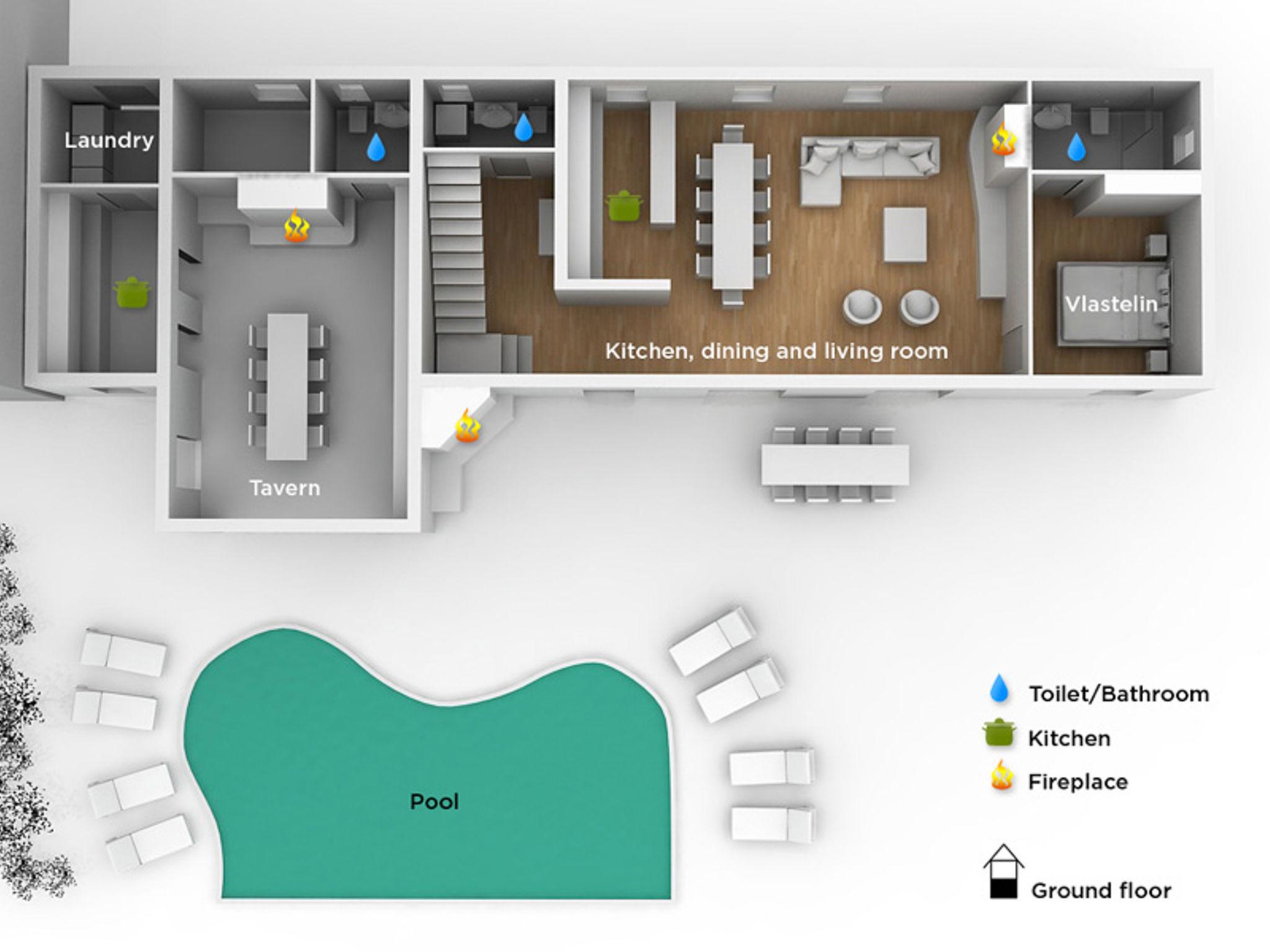 Foto 48 - Casa de 4 habitaciones en Labin con piscina privada y jardín