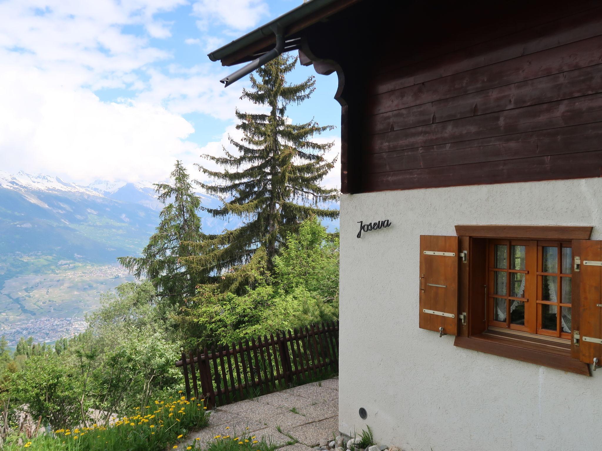 Foto 3 - Casa de 3 quartos em Nendaz com jardim e vista para a montanha