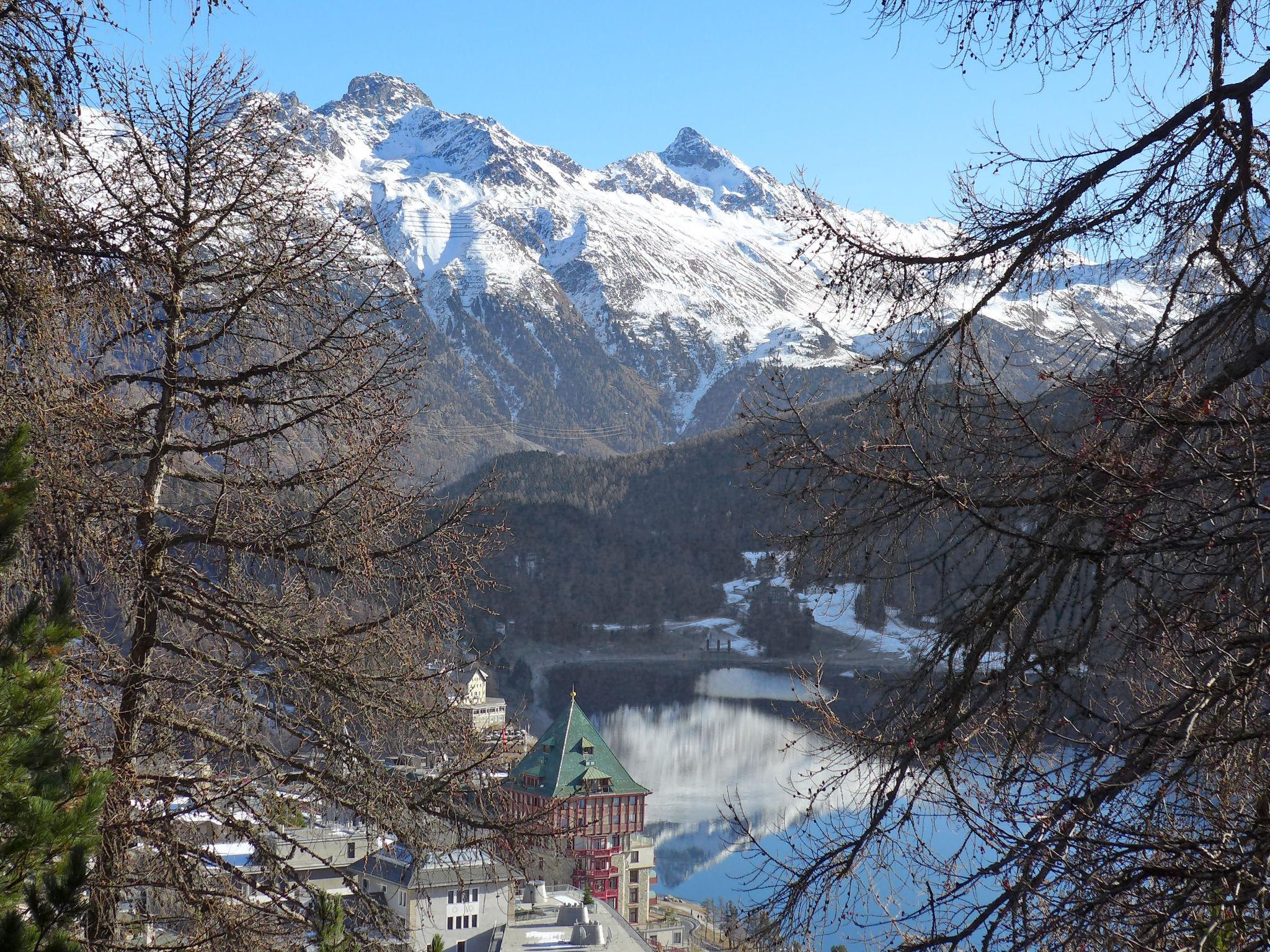 Foto 17 - Appartamento con 2 camere da letto a Sankt Moritz con giardino e vista sulle montagne