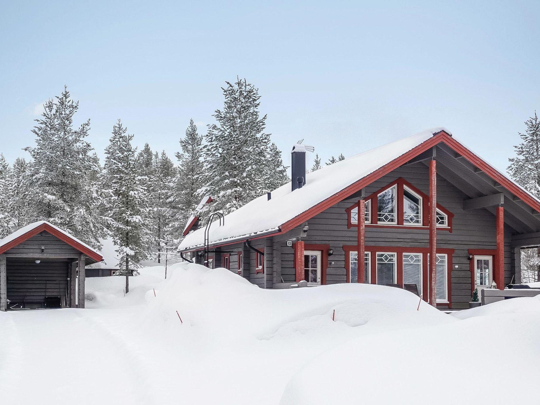 Foto 1 - Casa de 2 habitaciones en Sodankylä con sauna y vistas a la montaña