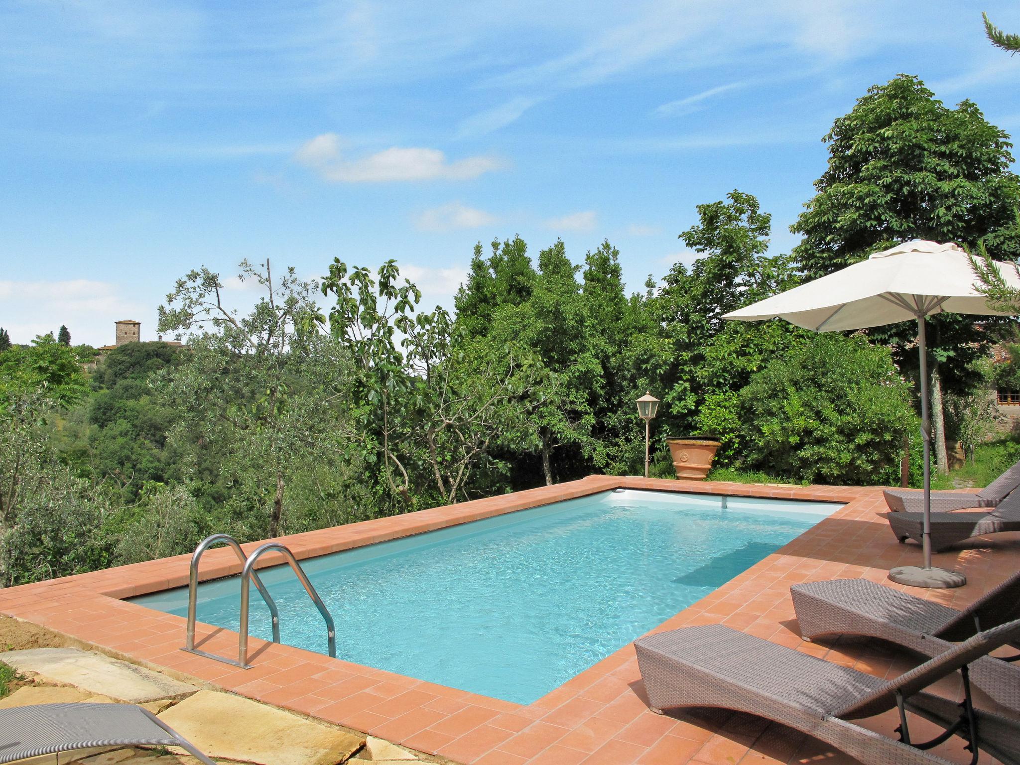 Foto 2 - Casa de 4 habitaciones en Greve in Chianti con piscina privada y jardín