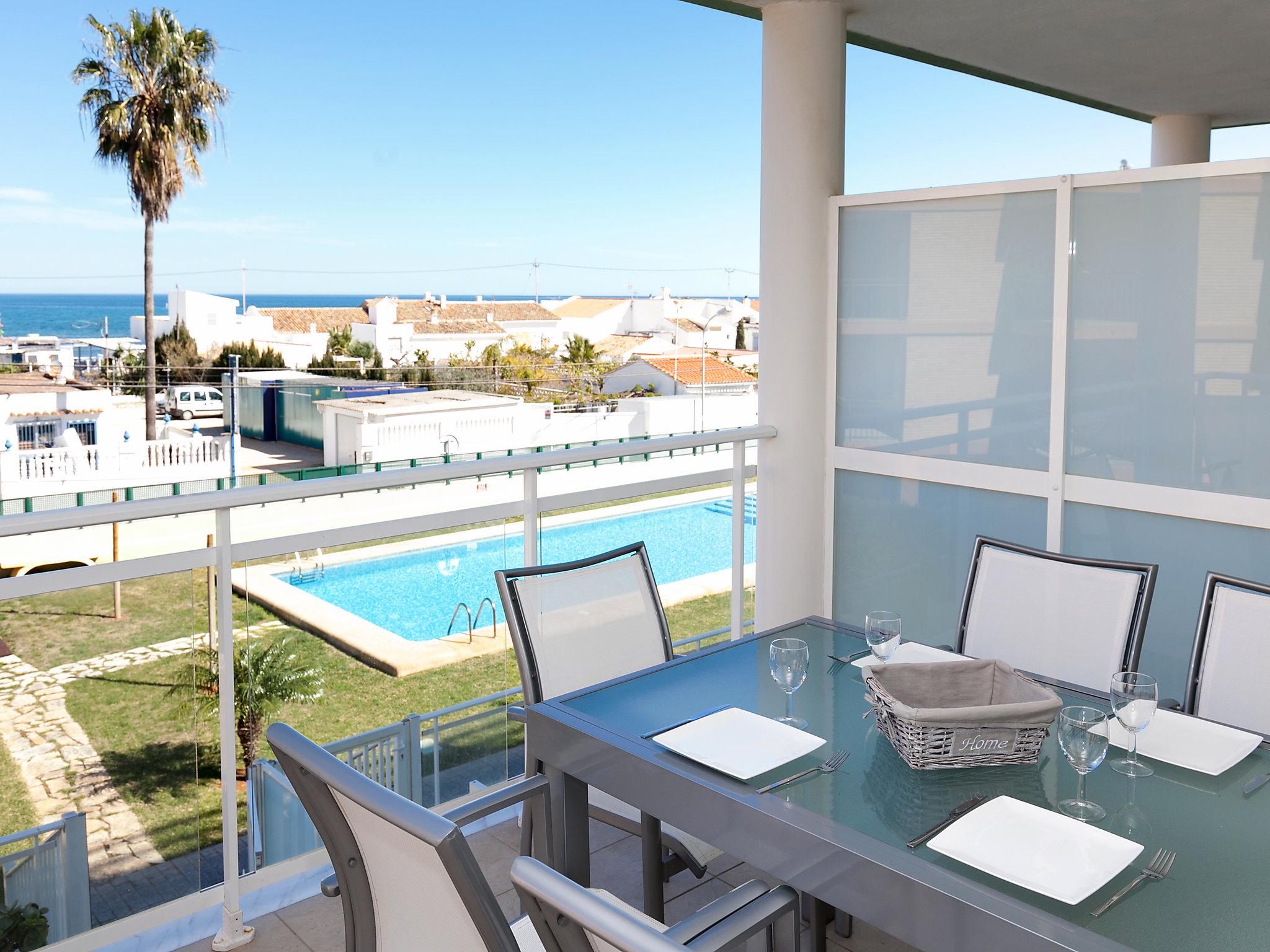 Foto 8 - Apartamento de 3 habitaciones en Dénia con piscina y vistas al mar