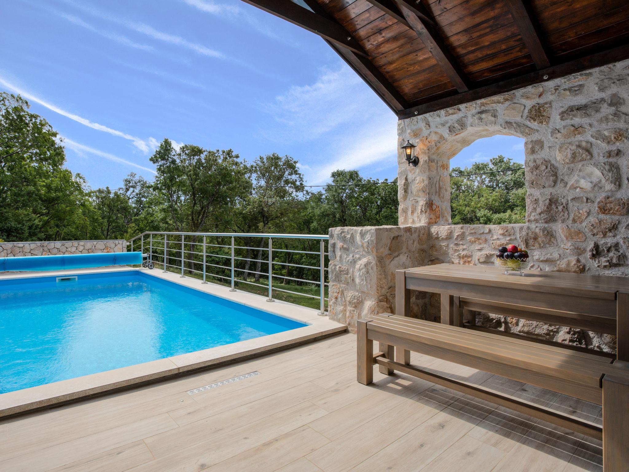 Foto 7 - Casa con 2 camere da letto a Vinodolska Općina con piscina privata e vista mare