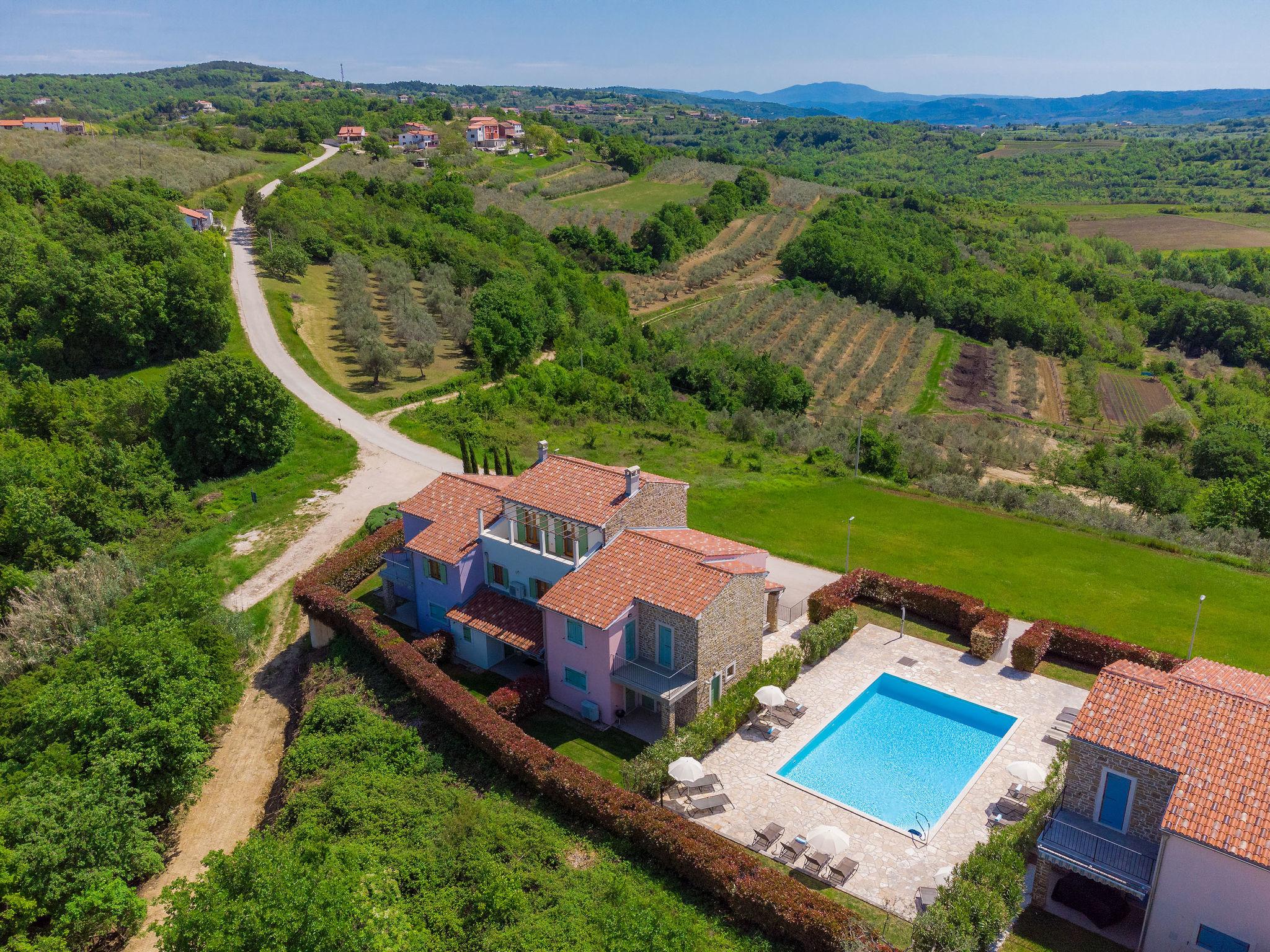 Foto 1 - Casa con 3 camere da letto a Buje con piscina e vista mare