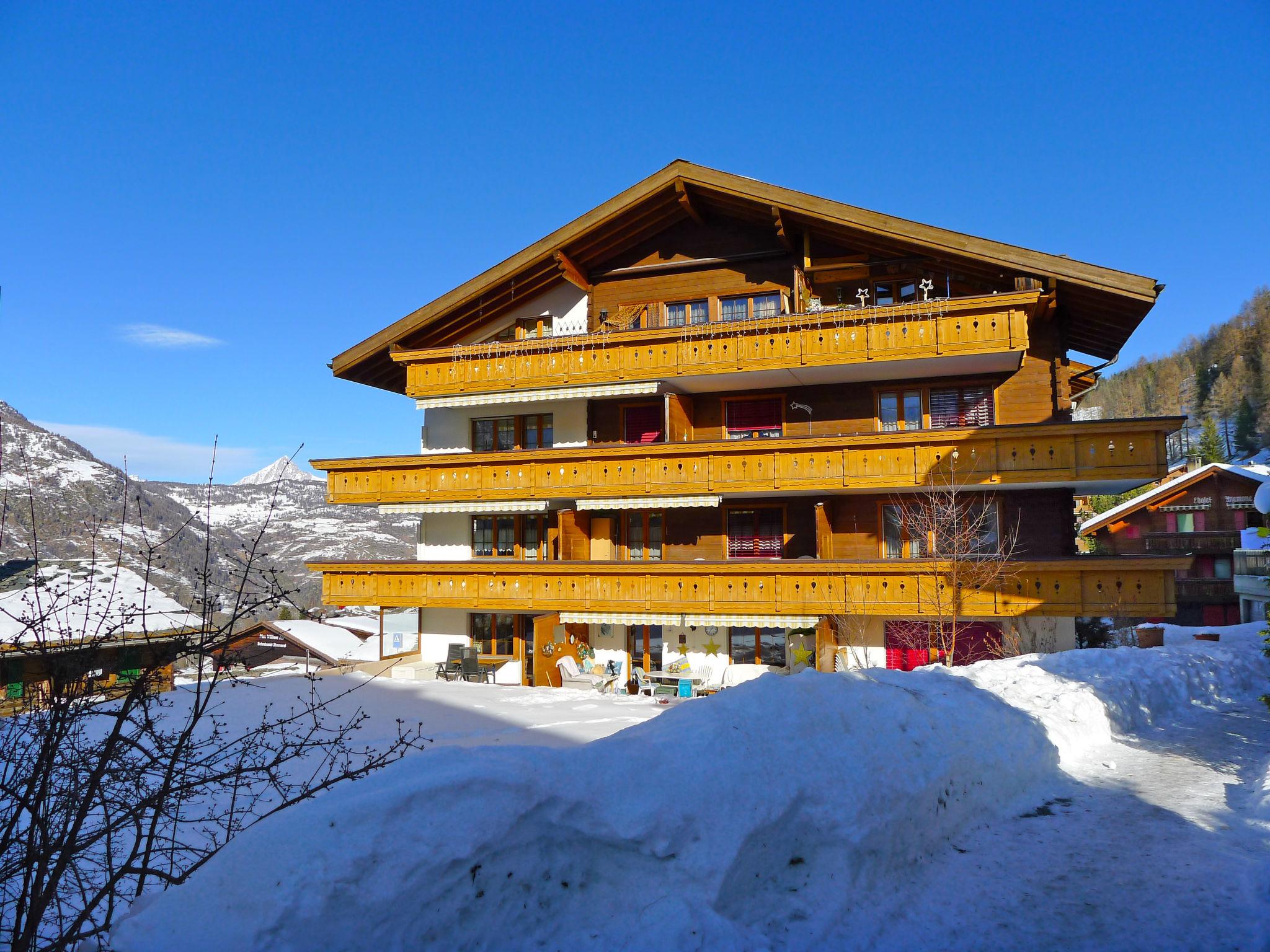 Foto 15 - Appartamento con 1 camera da letto a Grächen con terrazza e vista sulle montagne