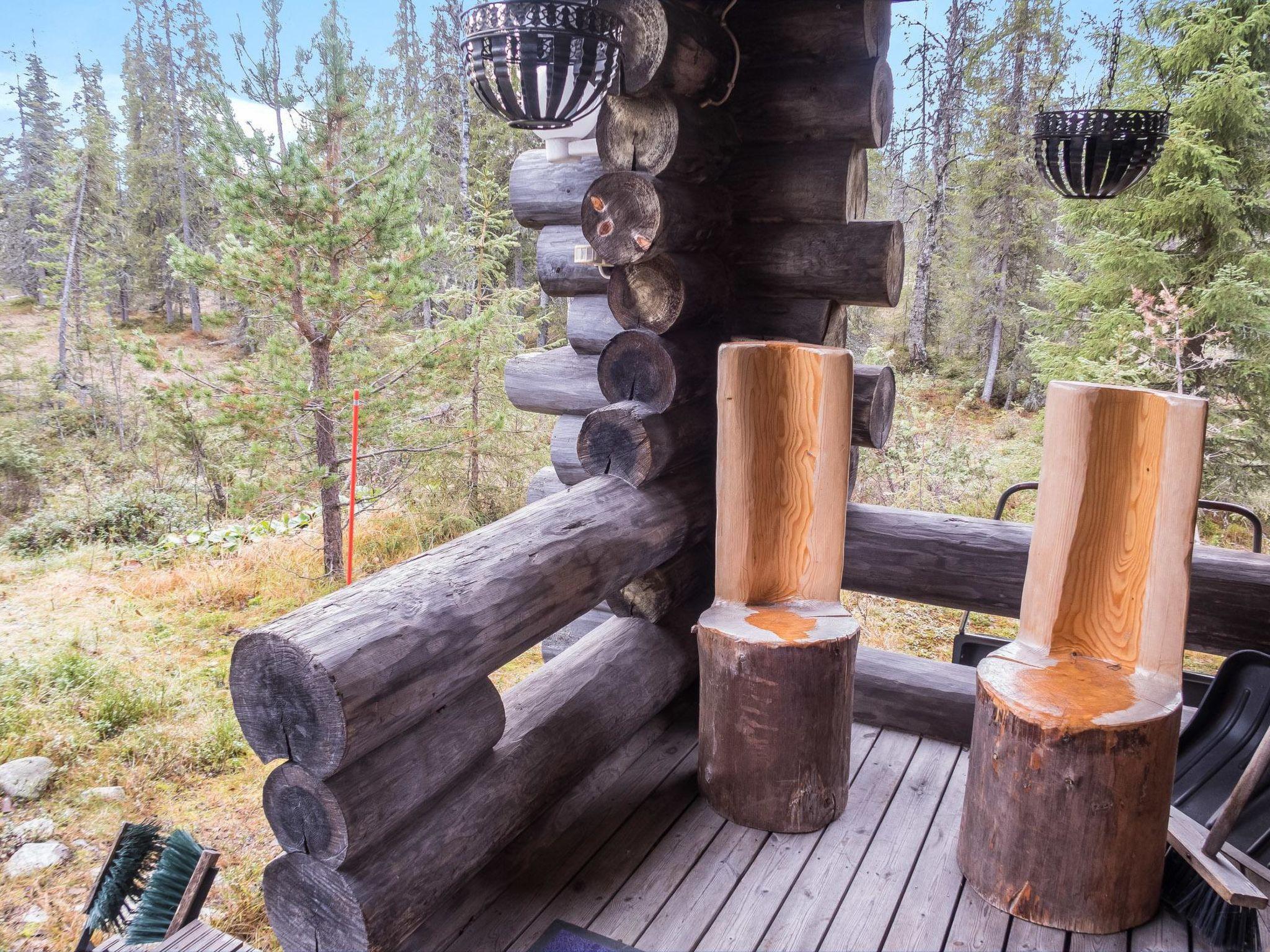 Foto 12 - Haus mit 1 Schlafzimmer in Kuusamo mit sauna und blick auf die berge