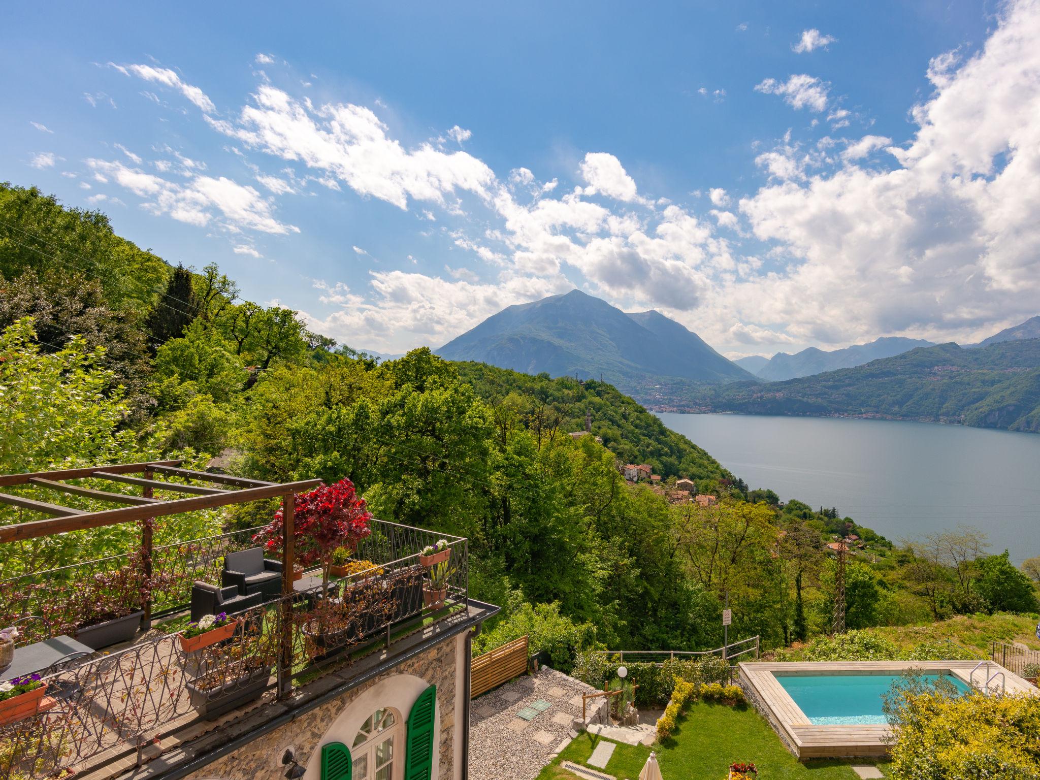 Foto 3 - Appartamento con 1 camera da letto a Perledo con piscina e vista sulle montagne