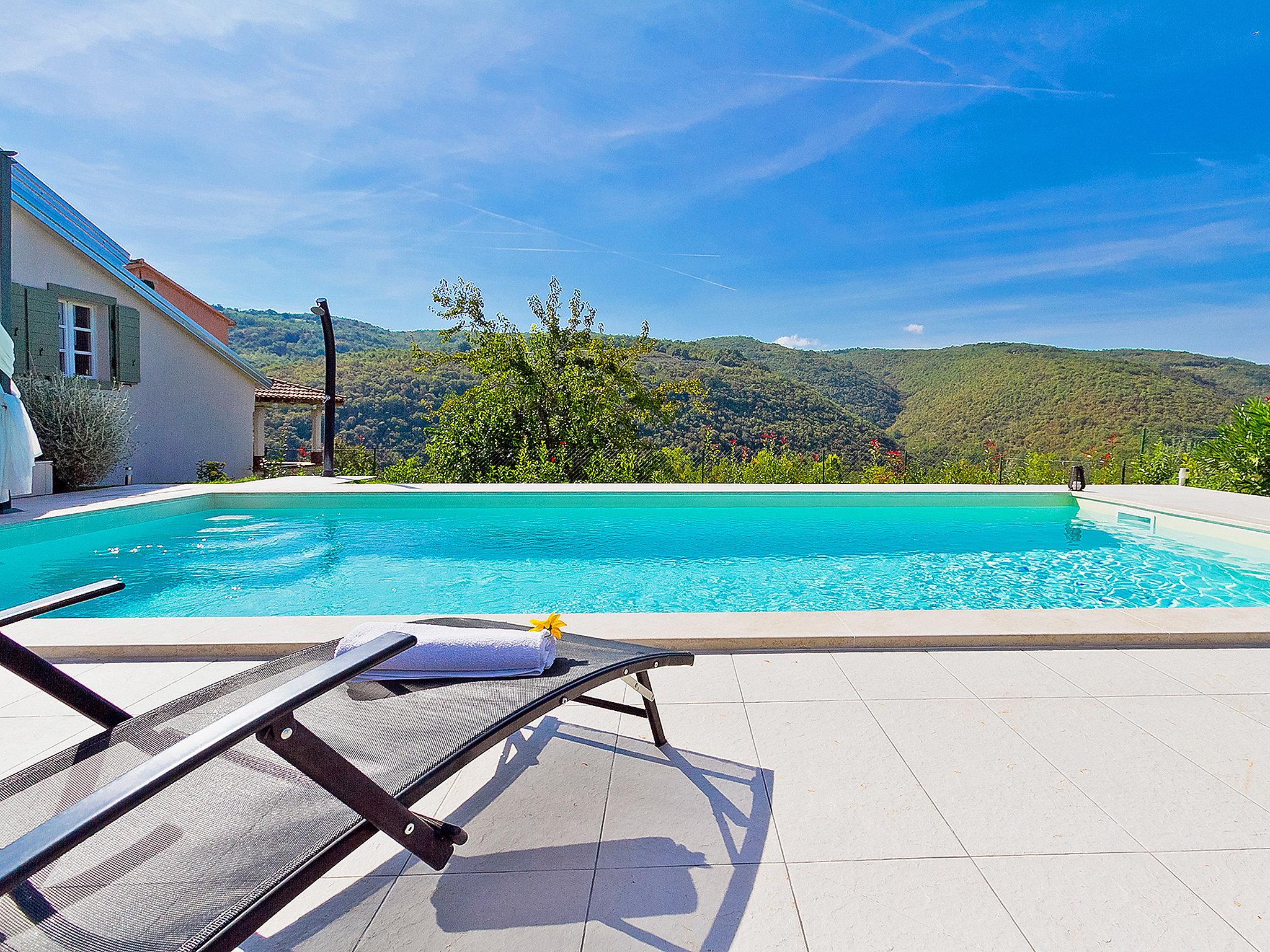 Foto 28 - Casa de 2 habitaciones en Motovun con piscina privada y jardín
