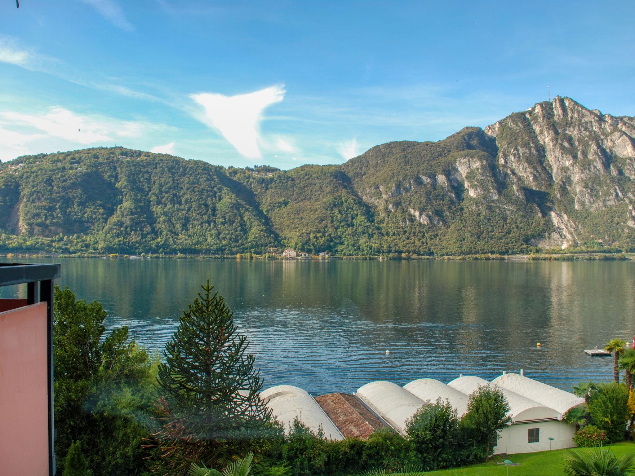 Foto 20 - Appartamento con 2 camere da letto a Bissone con piscina e vista sulle montagne