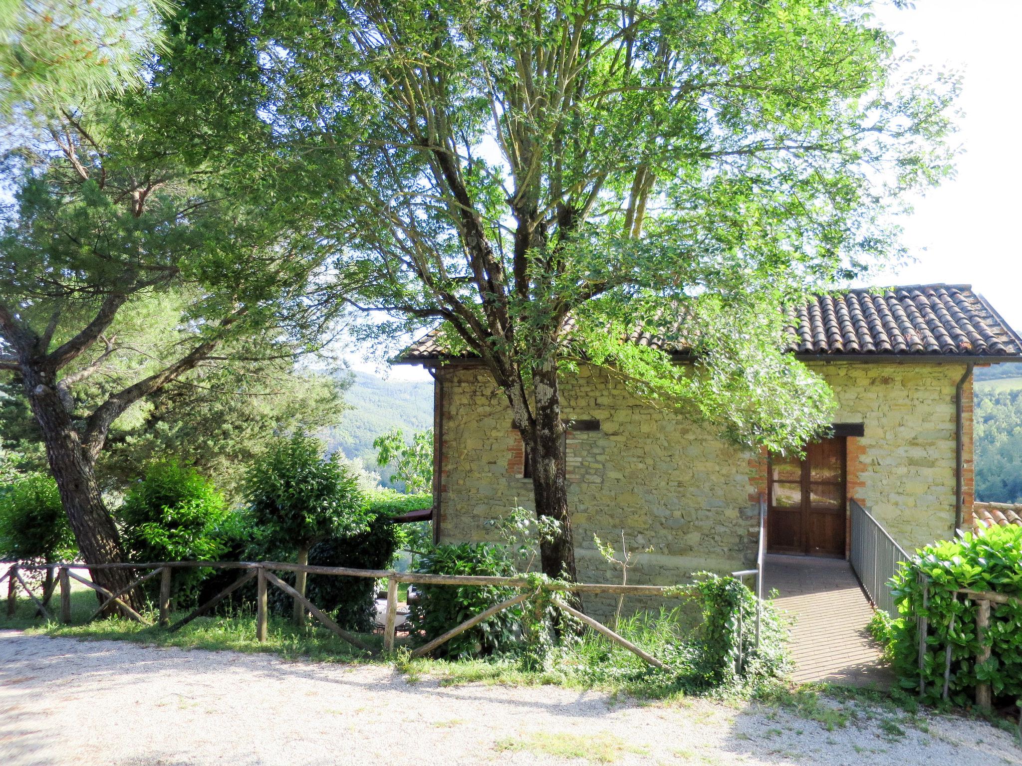 Foto 1 - Casa de 3 habitaciones en Monte Santa Maria Tiberina con piscina y jardín