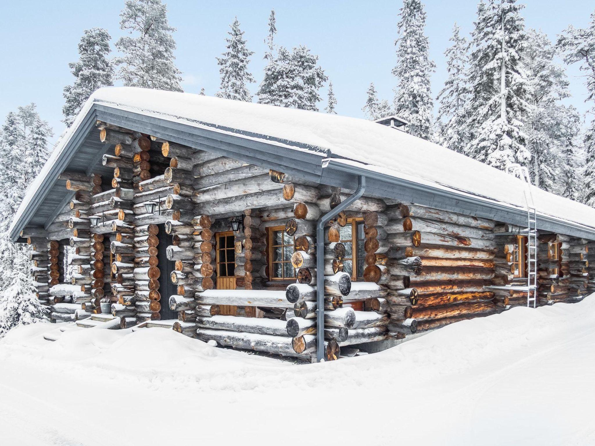 Foto 2 - Haus mit 1 Schlafzimmer in Kuusamo mit sauna und blick auf die berge