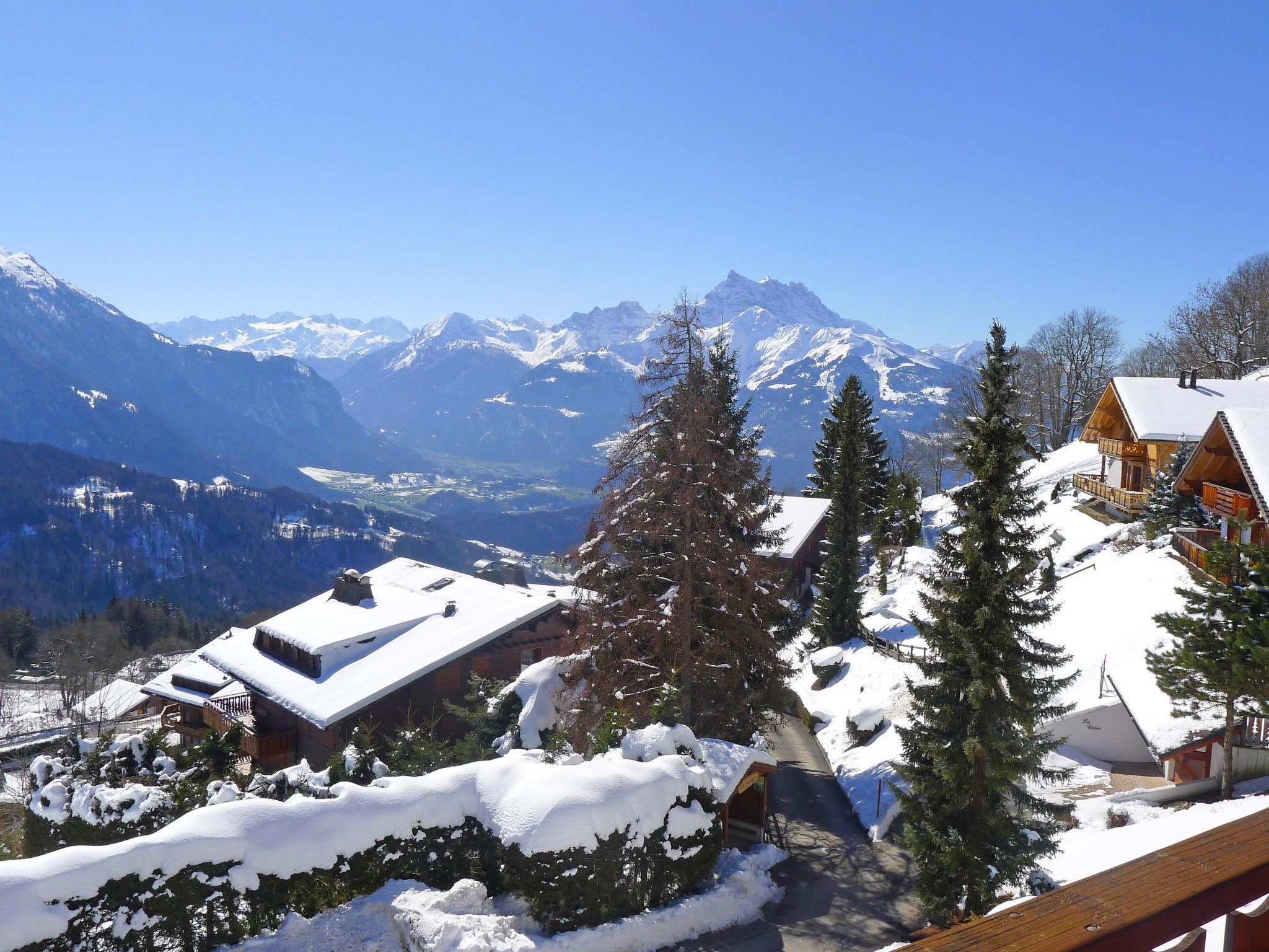 Photo 16 - Appartement de 1 chambre à Ollon avec sauna et vues sur la montagne