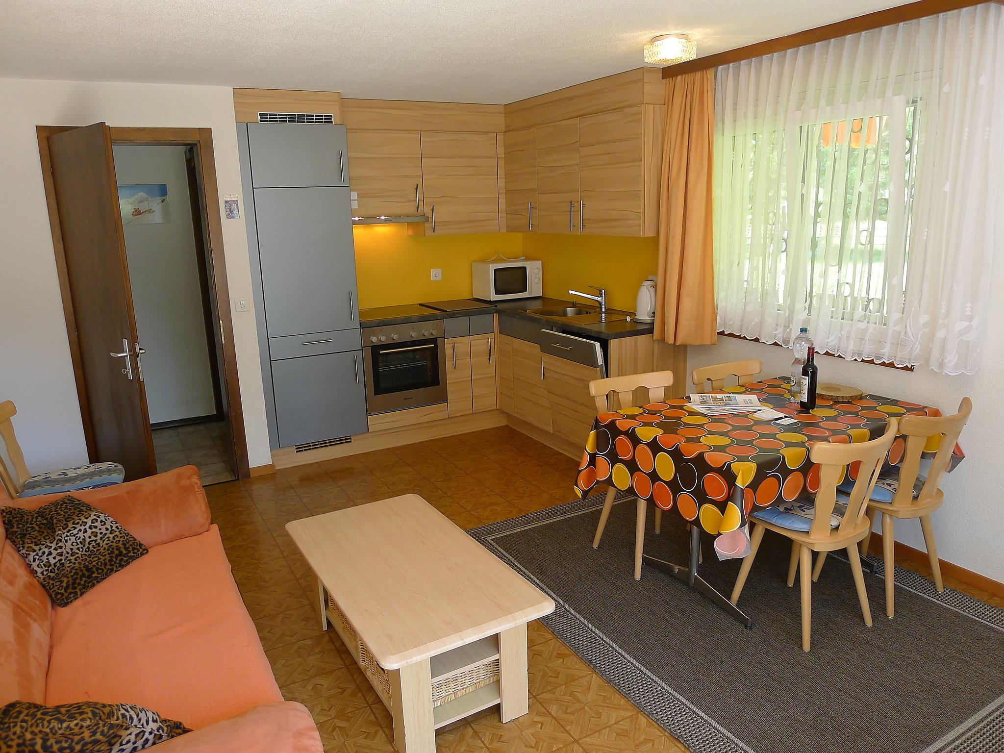 Foto 2 - Apartamento de 2 habitaciones en Saas-Grund con jardín y vistas a la montaña