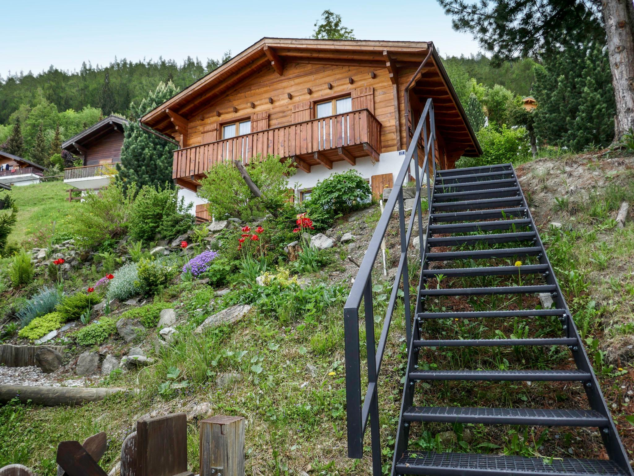 Foto 1 - Casa de 3 quartos em Nendaz com jardim e vista para a montanha