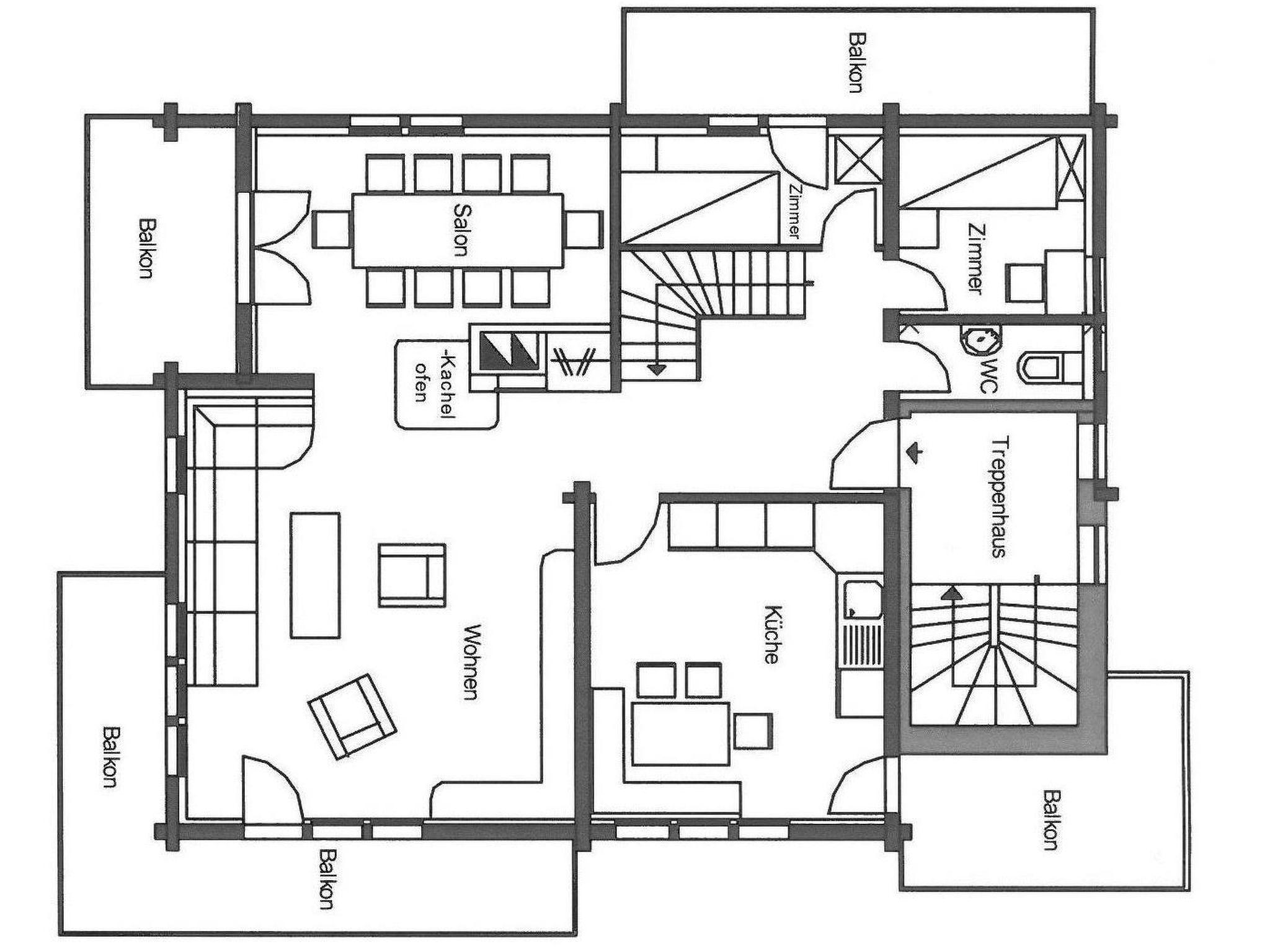 Foto 35 - Apartamento de 5 quartos em Saas-Almagell com jardim