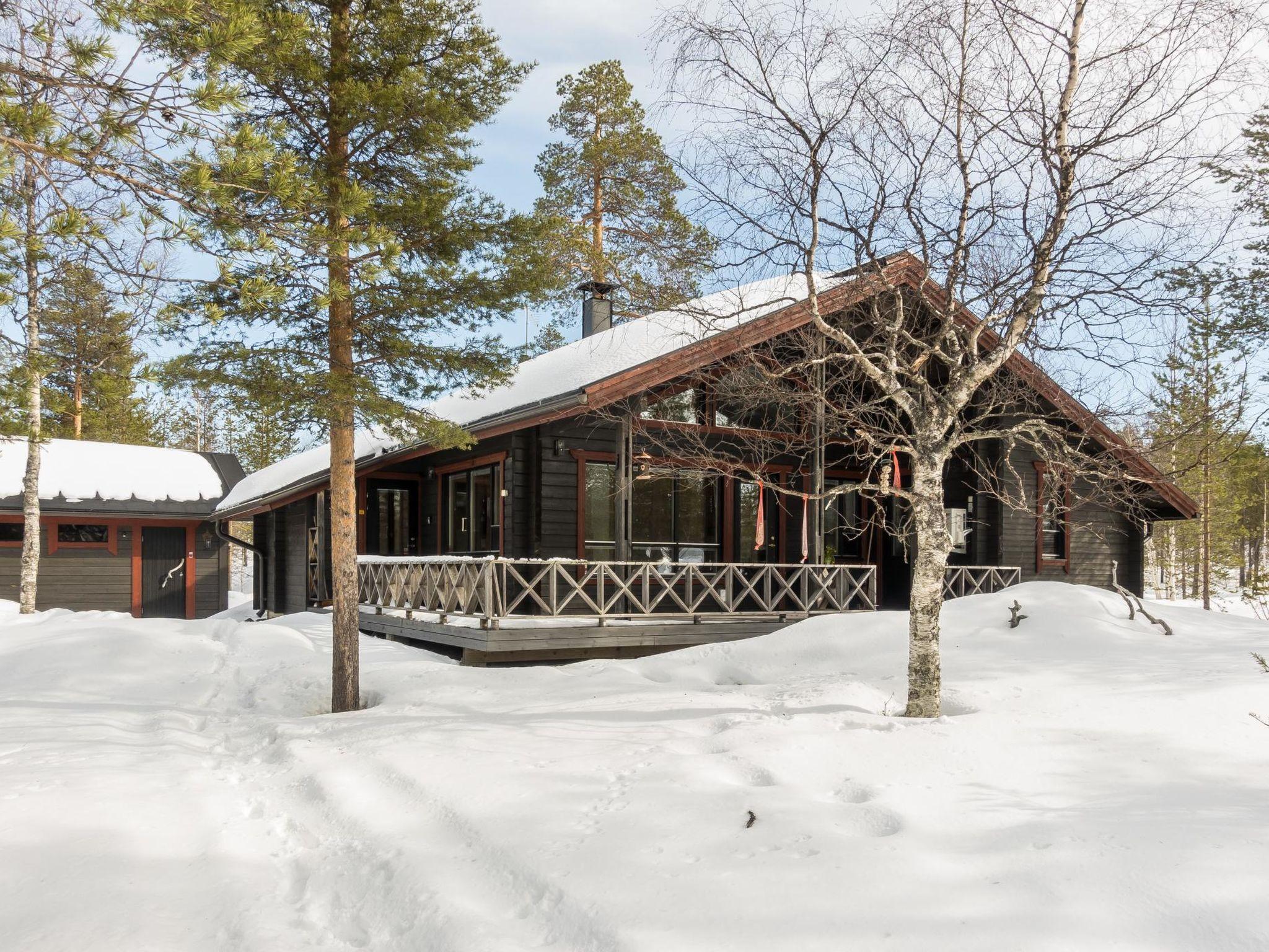 Foto 5 - Casa de 2 habitaciones en Sodankylä con sauna y vistas a la montaña