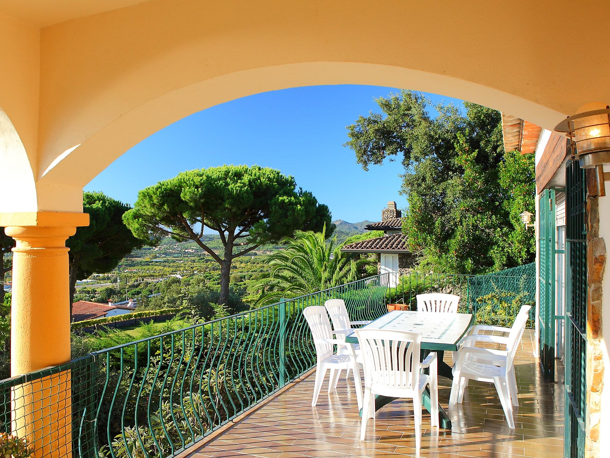 Foto 2 - Casa de 3 habitaciones en Castell-Platja d'Aro con piscina y vistas al mar