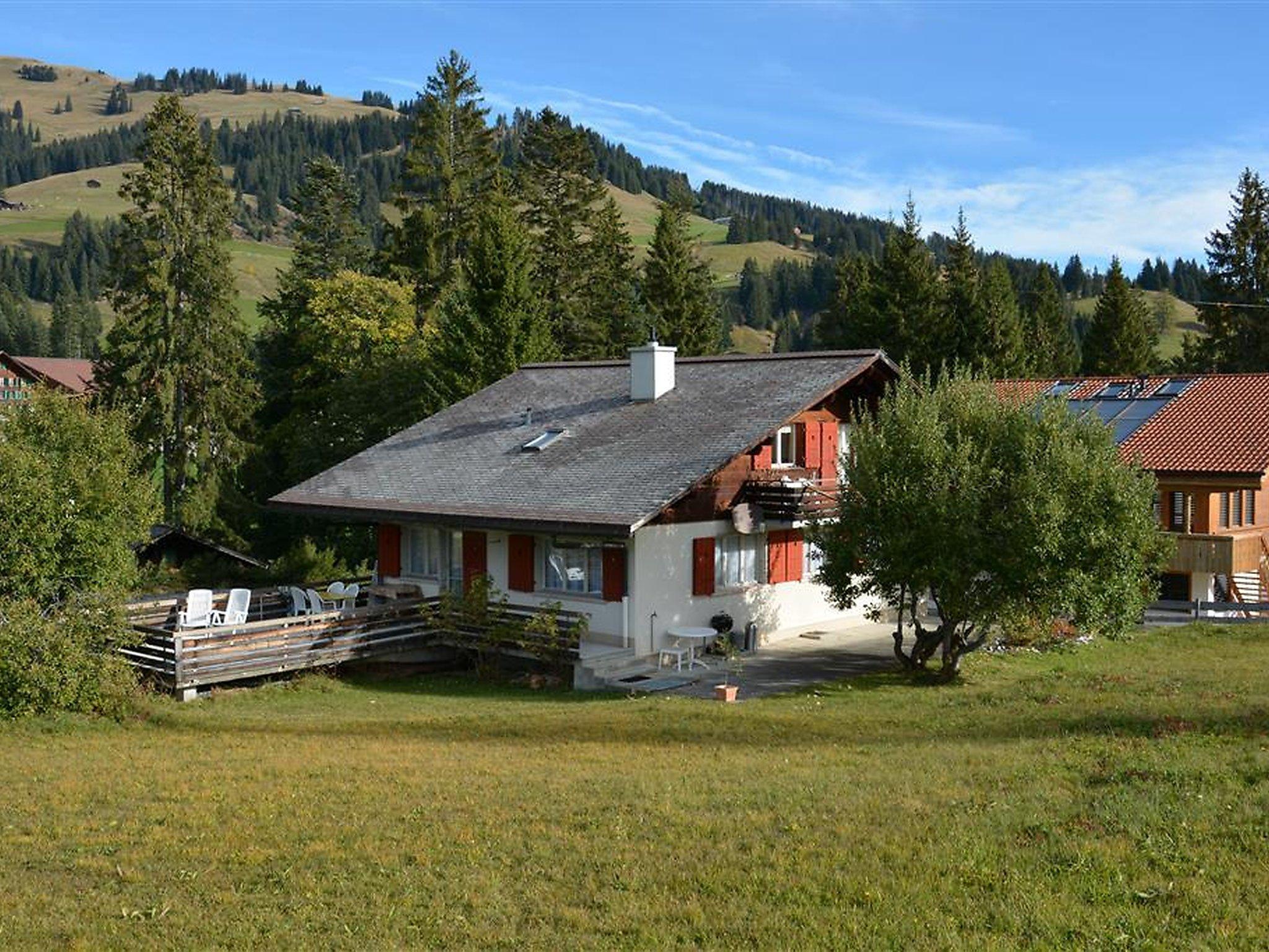 Foto 3 - Apartamento de 3 habitaciones en Saanen con vistas a la montaña