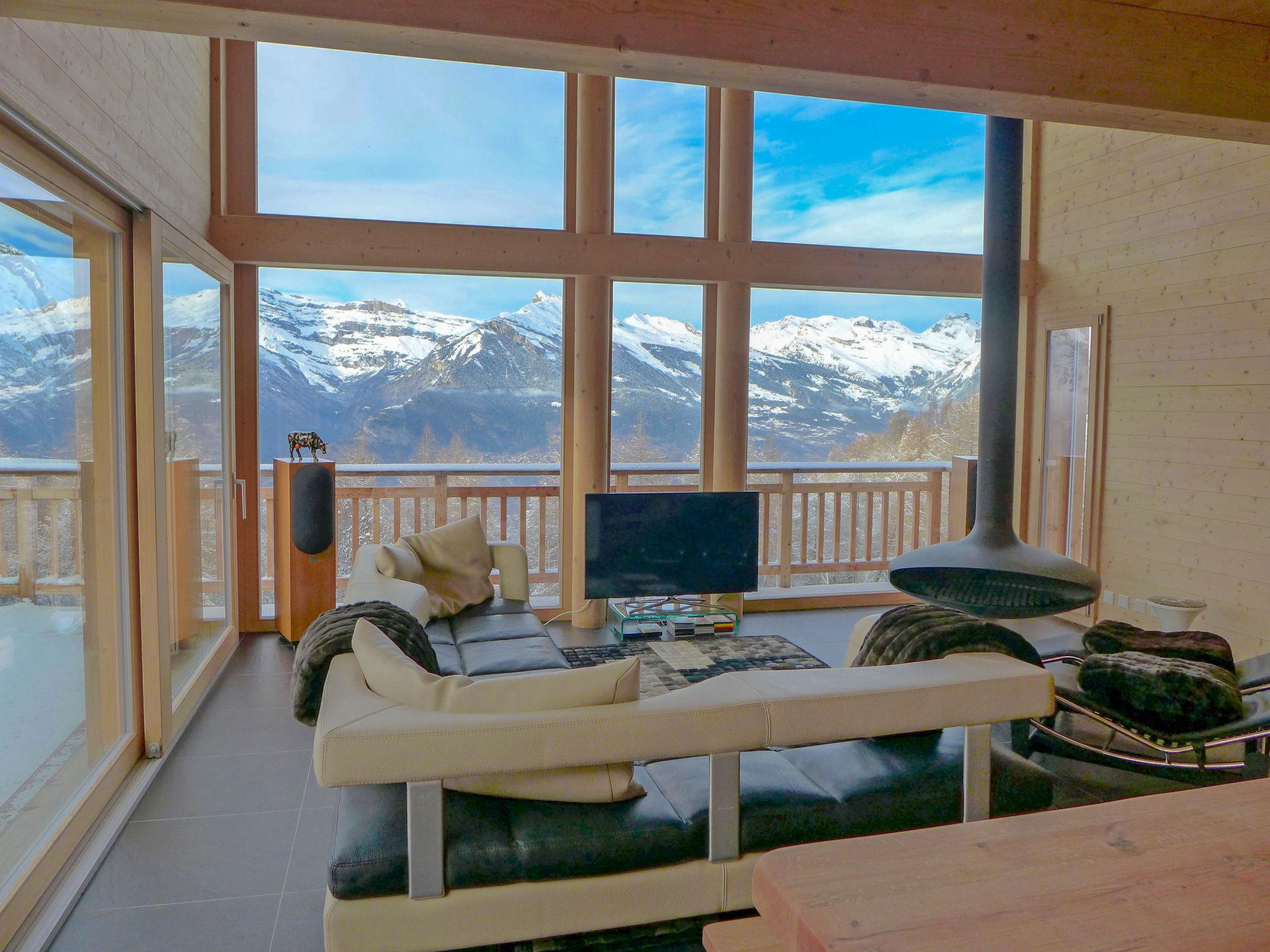 Foto 1 - Casa de 4 quartos em Nendaz com terraço e vista para a montanha