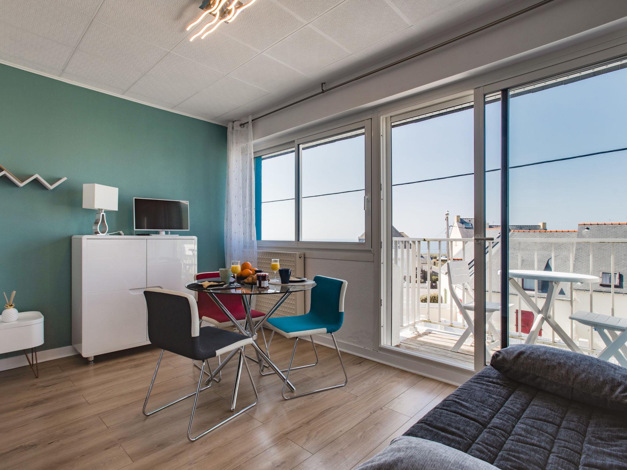 Foto 7 - Appartamento con 1 camera da letto a Quiberon con vista mare