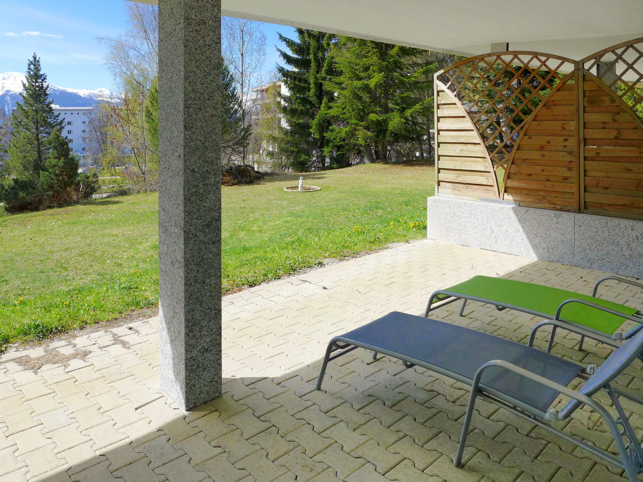 Foto 5 - Apartamento de 1 habitación en Crans-Montana con jardín y vistas a la montaña