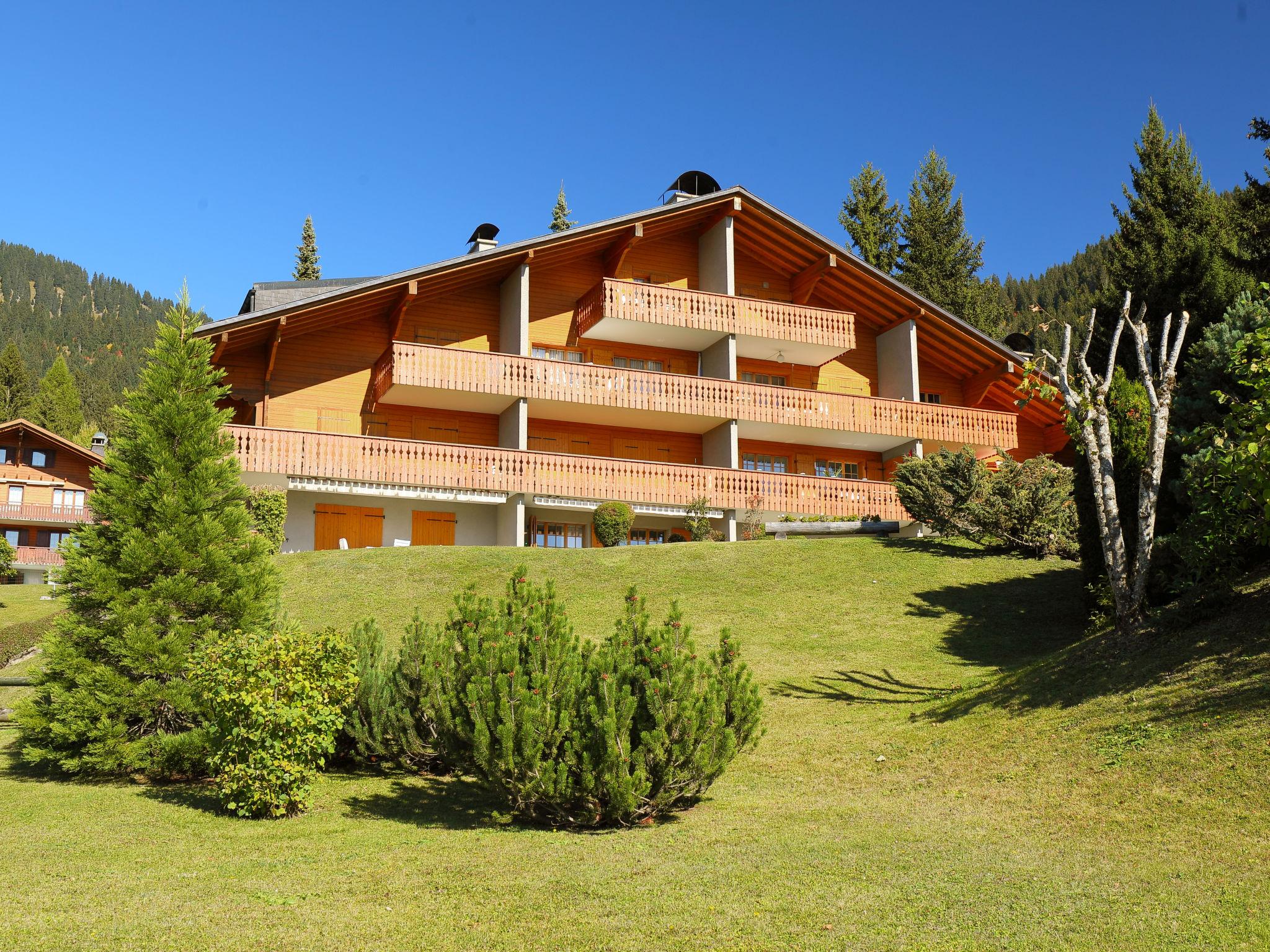 Photo 1 - Appartement de 2 chambres à Ollon avec terrasse et vues sur la montagne