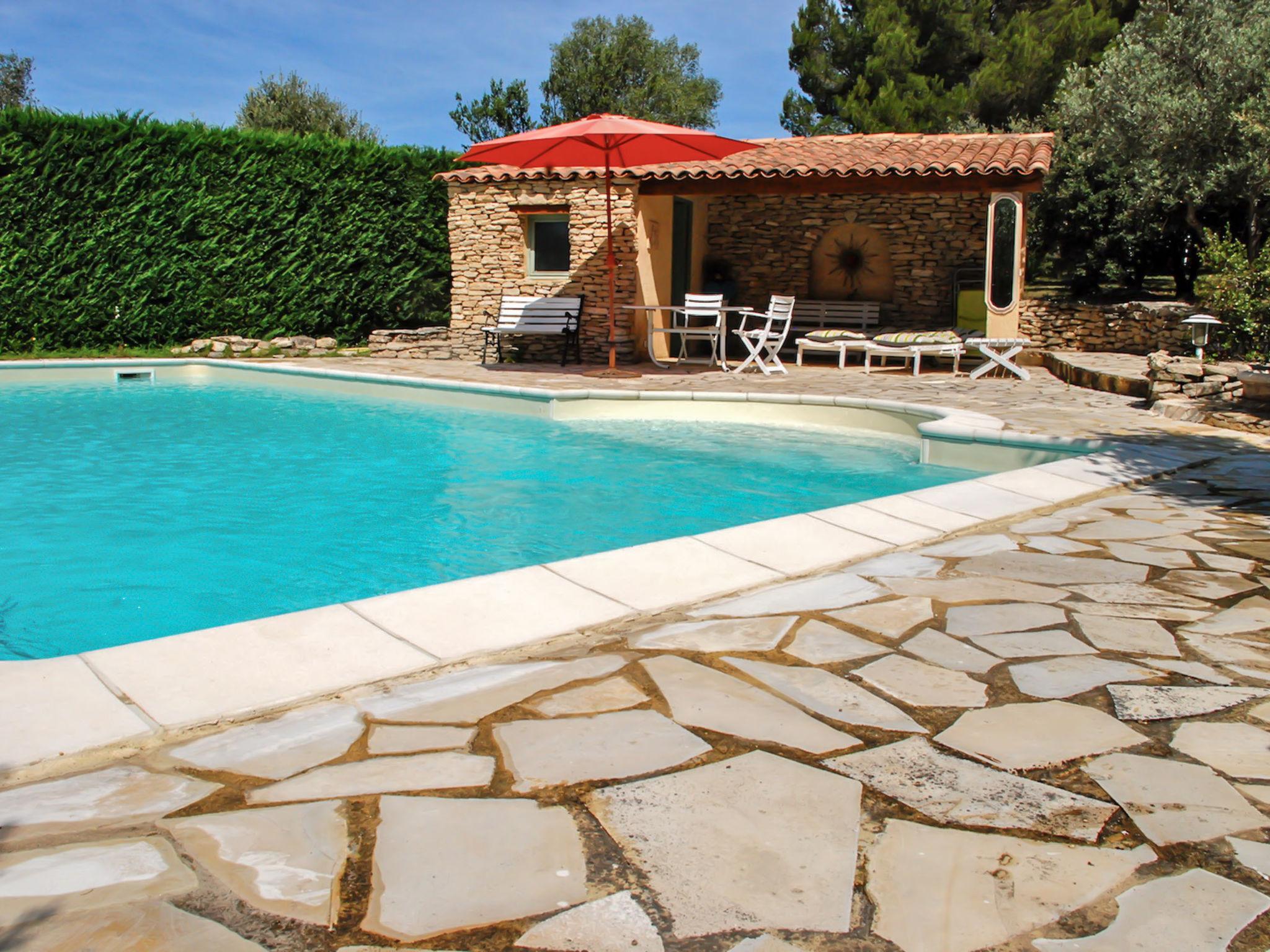 Foto 2 - Casa de 3 habitaciones en Saumane-de-Vaucluse con piscina privada y jardín
