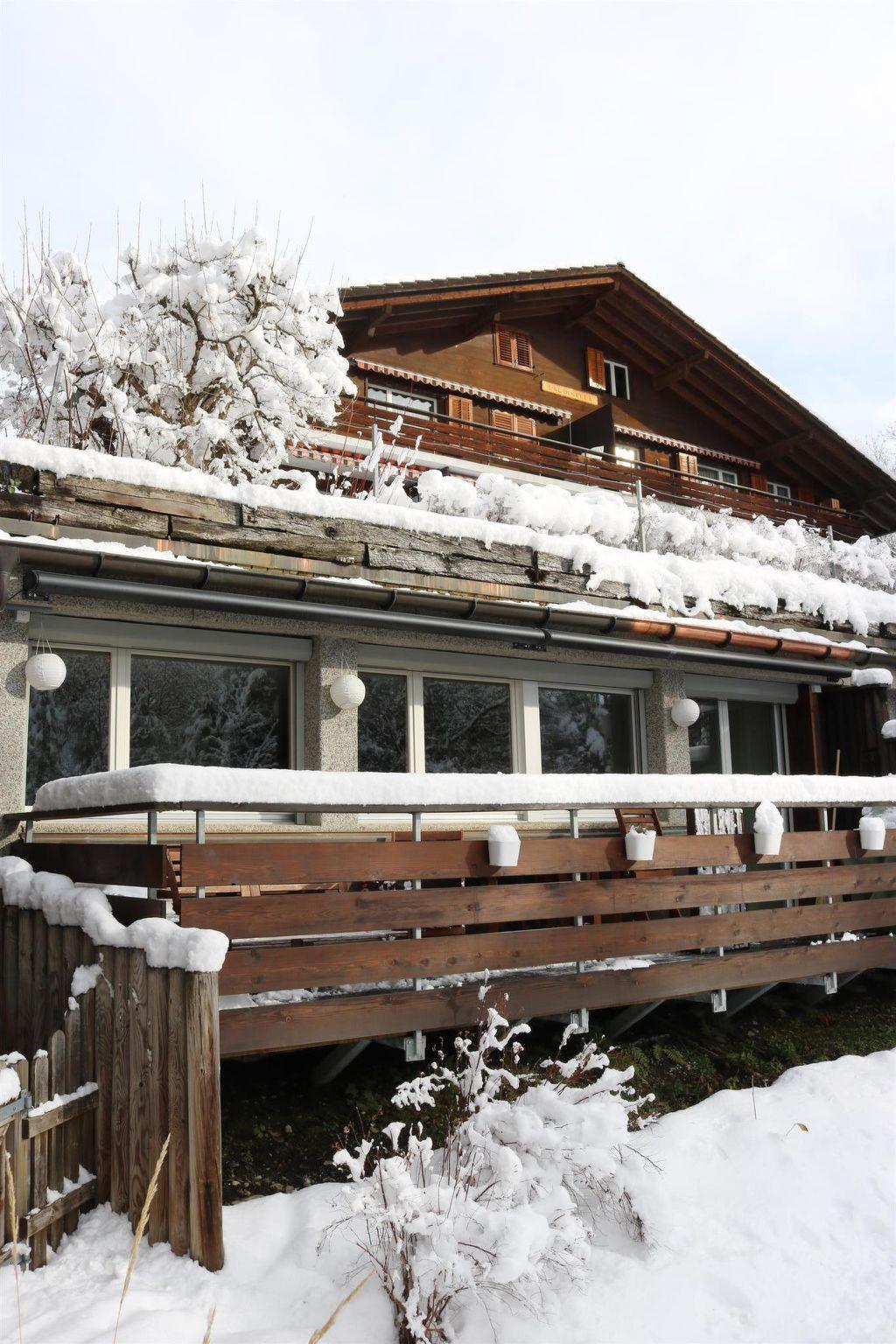 Photo 1 - Appartement de 2 chambres à Lenk avec jardin