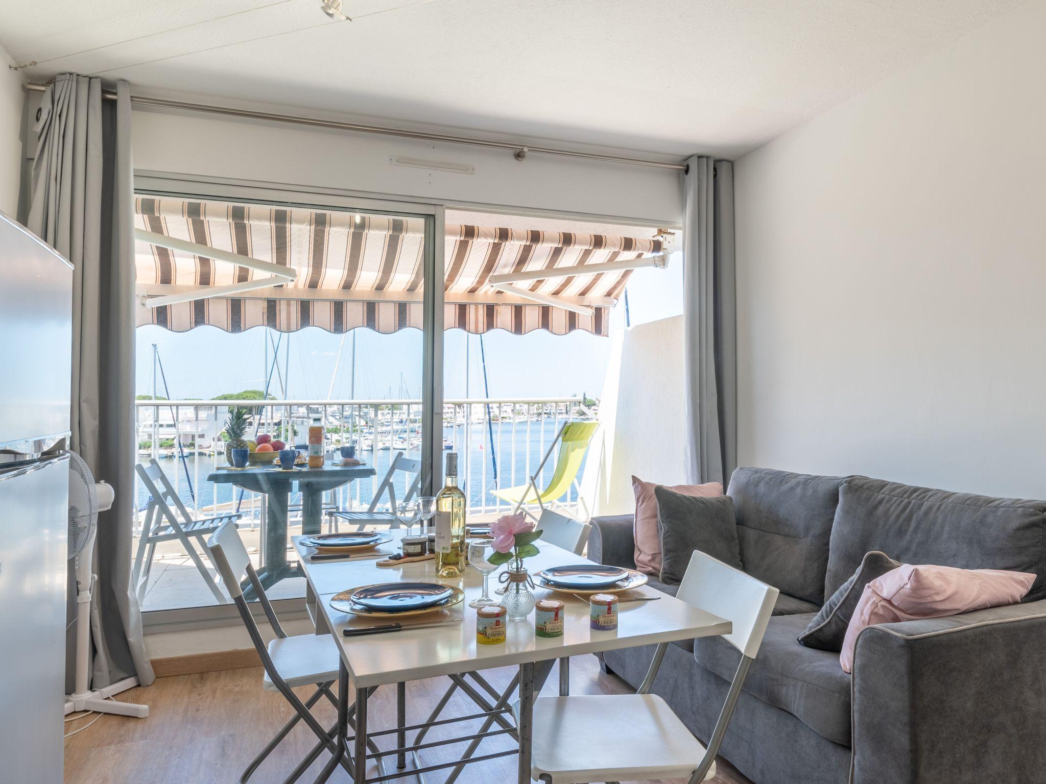 Foto 8 - Apartamento de 1 quarto em Le Grau-du-Roi com terraço e vistas do mar