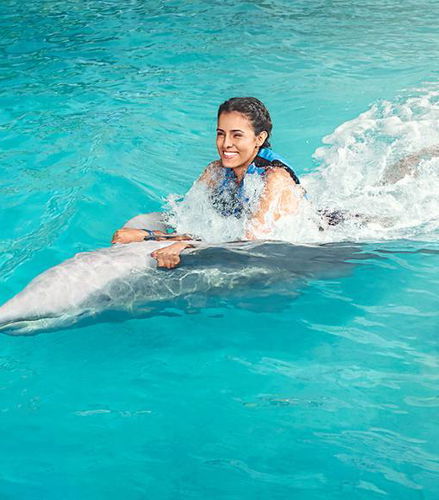 Foto de Nado Aventura con delfines en Maroma Beach