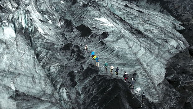 Trilha pelo glaciar Sólheimajökull - Foto 4