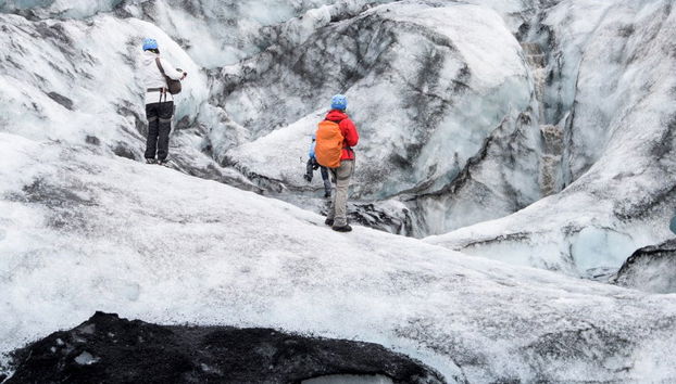 Trilha pelo glaciar Sólheimajökull - Foto 5