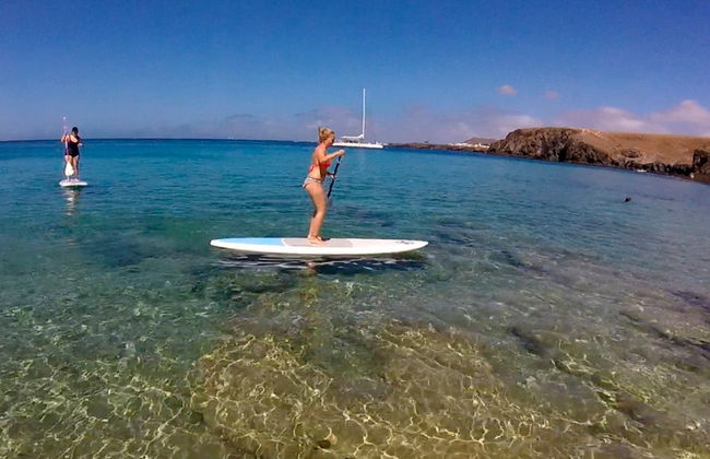 Paddle surf y snorkel en la playa de Papagayo desde Playa Blanca - Foto 2