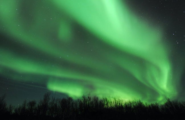 Randonnée en raquettes à neige sous une aurore boréale - Photo 6
