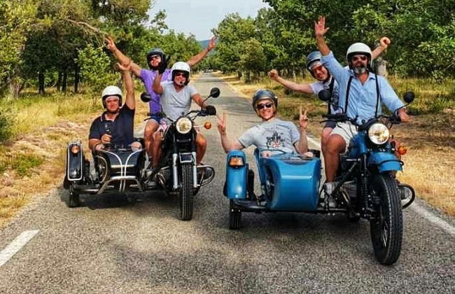 Balade privée en side-car dans les vignobles et les champs de lavande - Photo 5